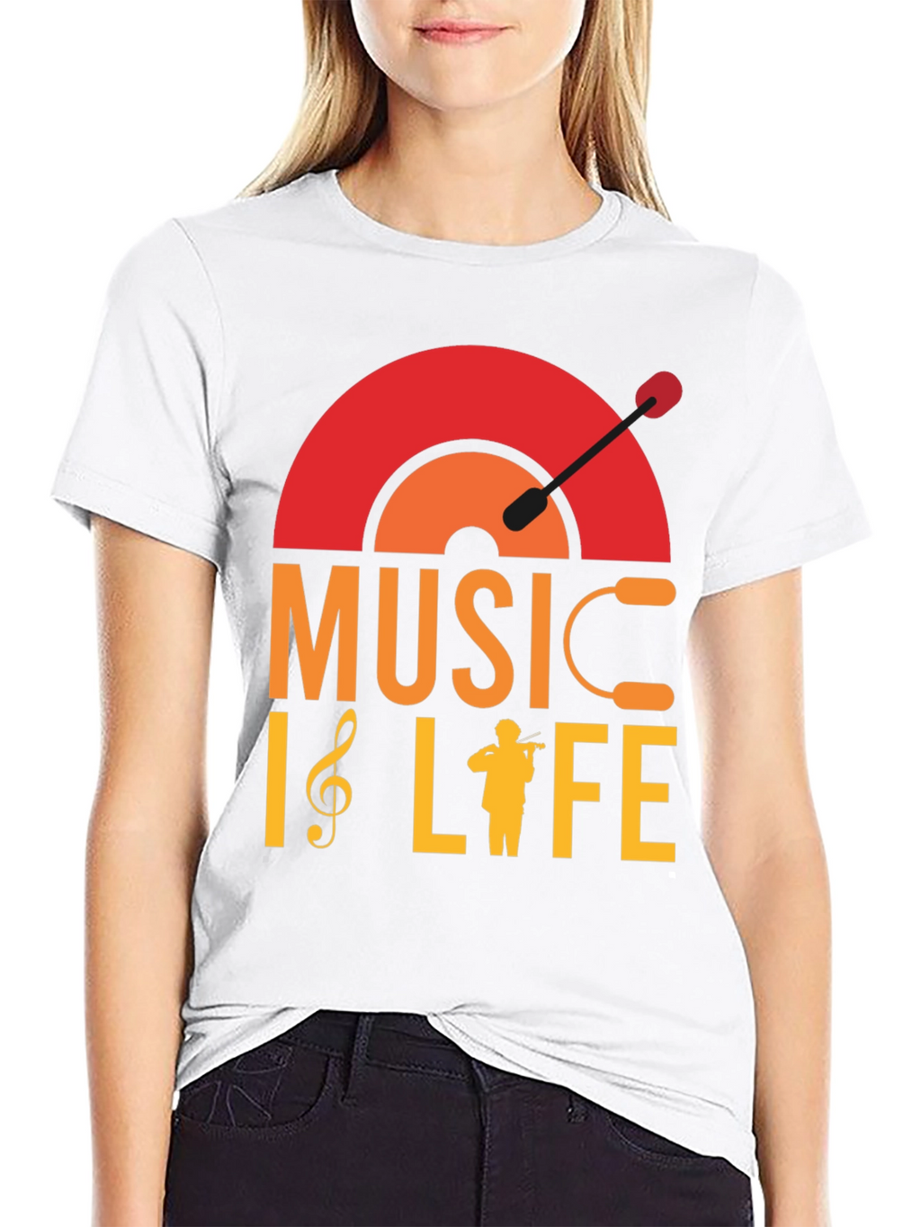 Music is Life Graphic T-Shirt - Stylish Musician Tee