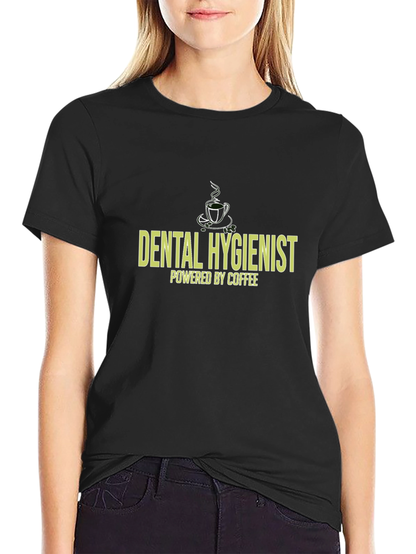 Dental Hygienist Coffee T-Shirt - Black