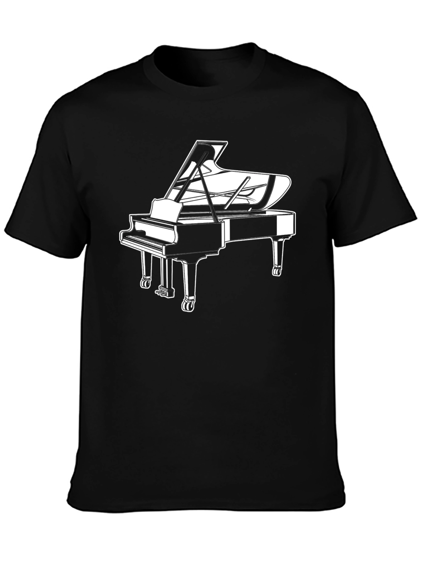 Piano Graphic T-Shirt - Music Lover Tee