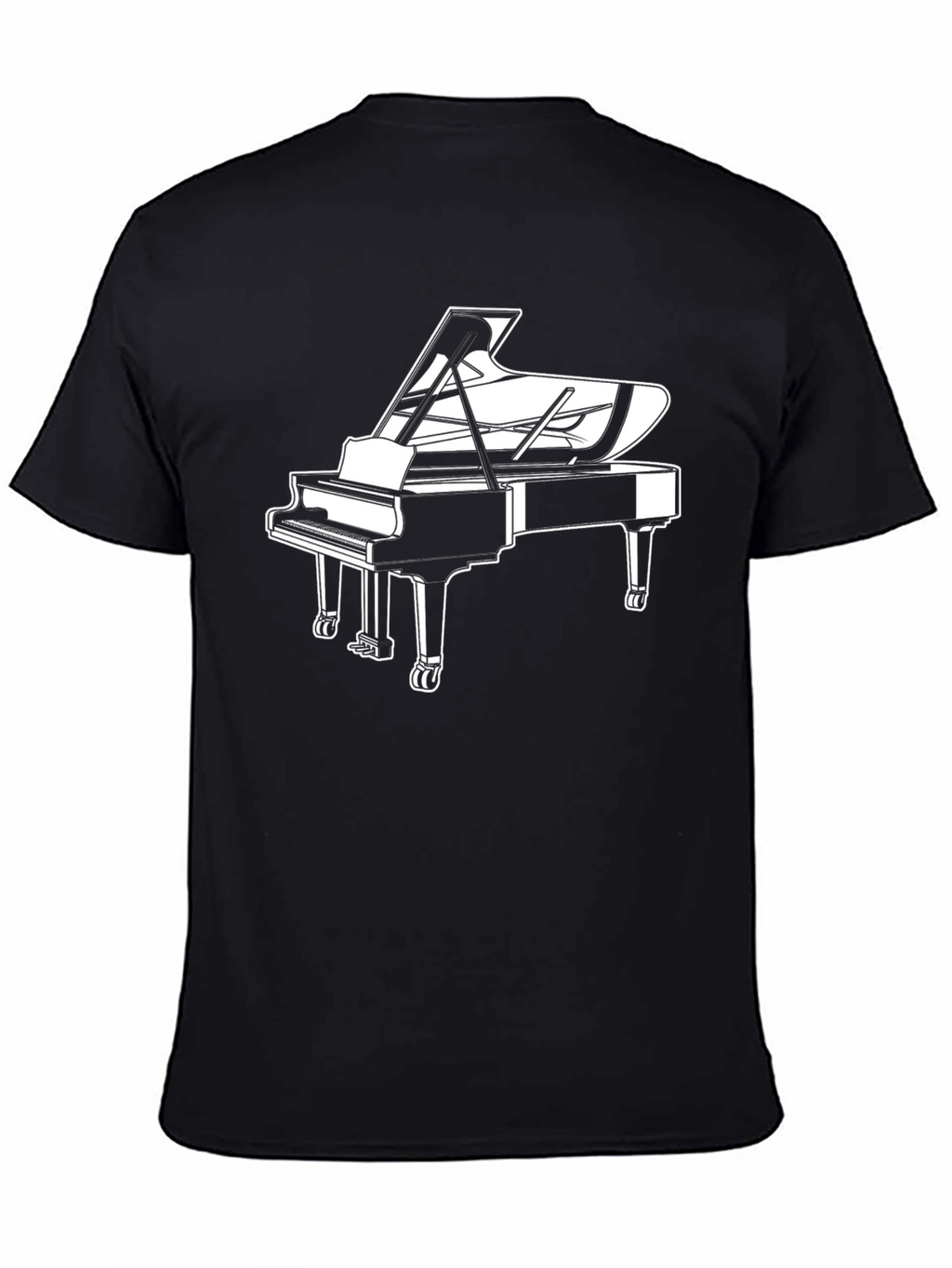 Piano Graphic T-Shirt - Music Lover Tee