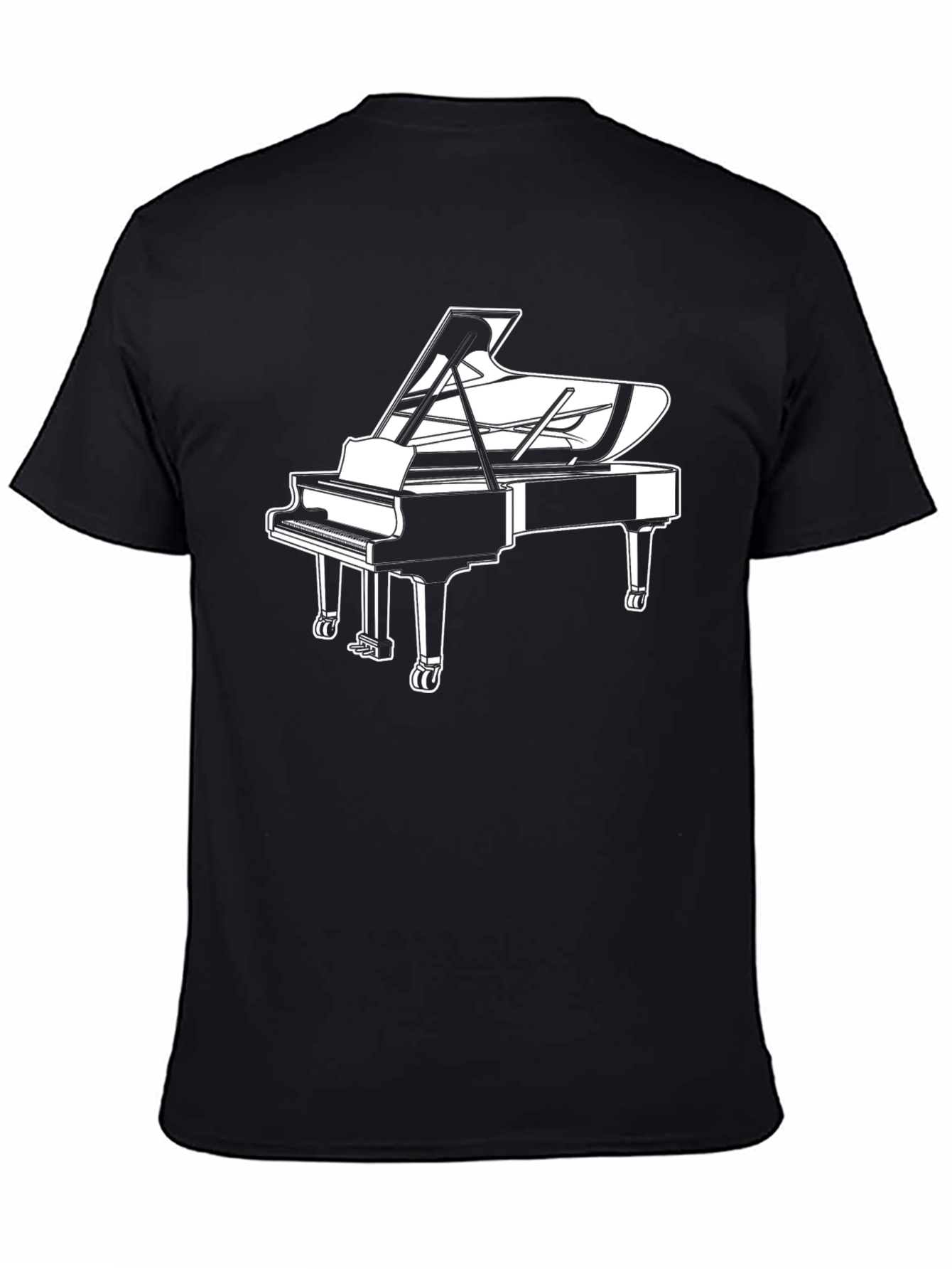 Piano Graphic T-Shirt - Music Lover Tee