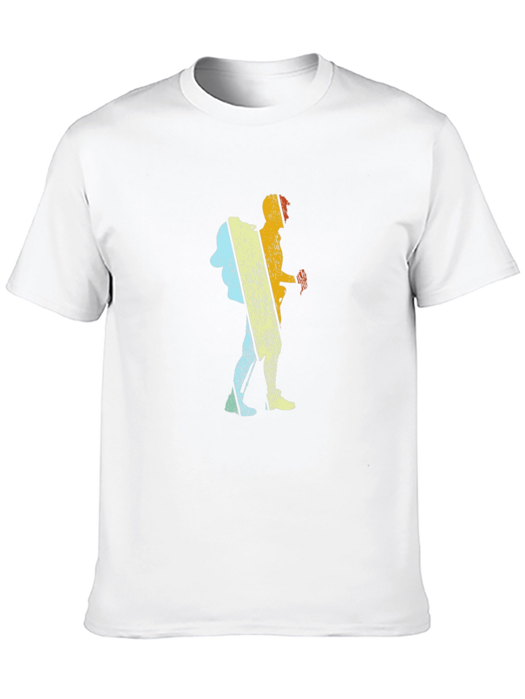 Retro Hiker Graphic T-Shirt - Black