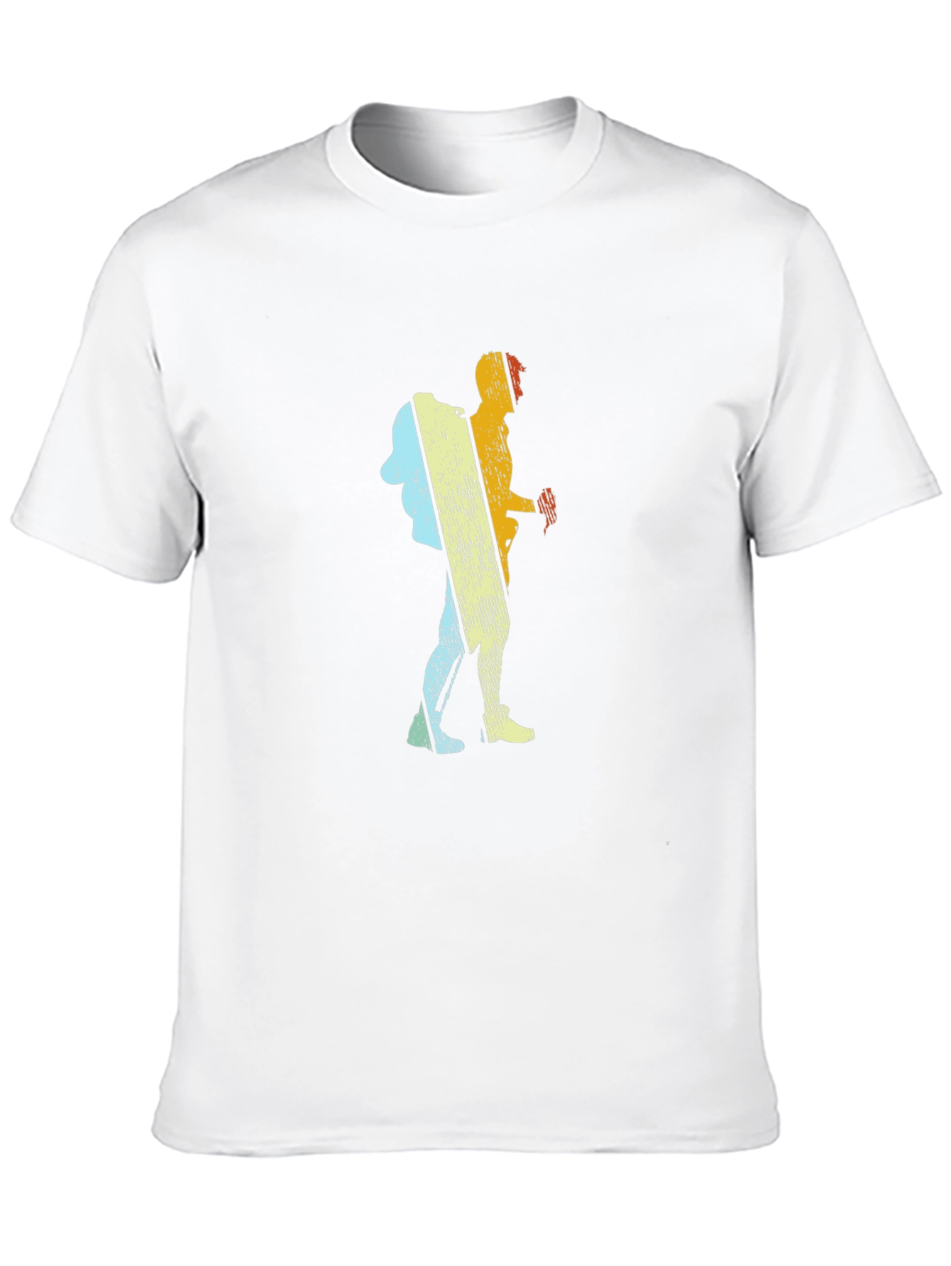 Retro Hiker Graphic T-Shirt - Black