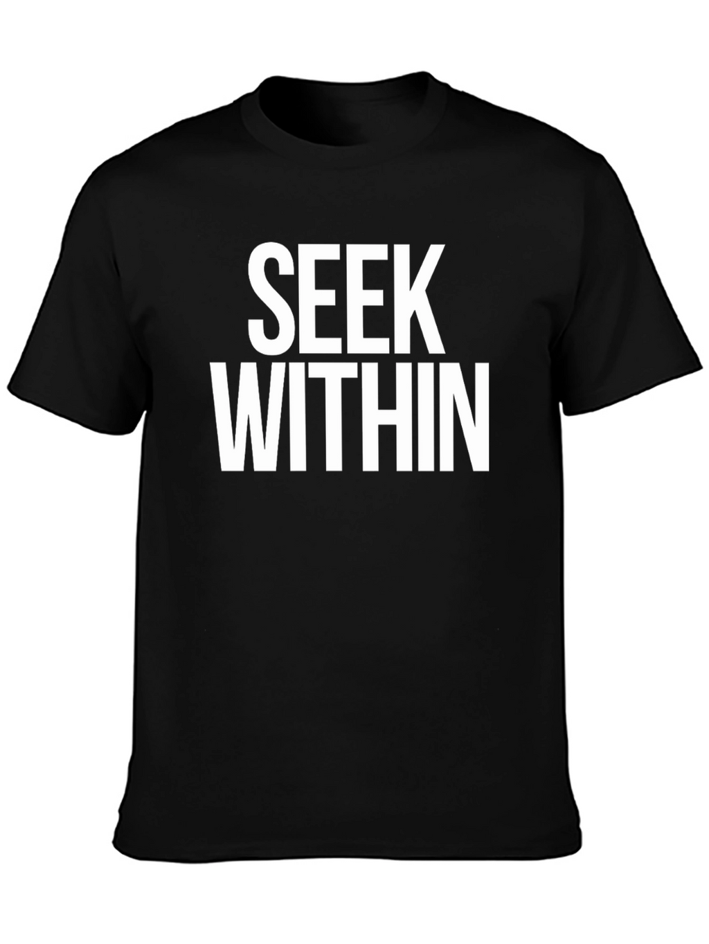 Seek Within Black Graphic T-Shirt