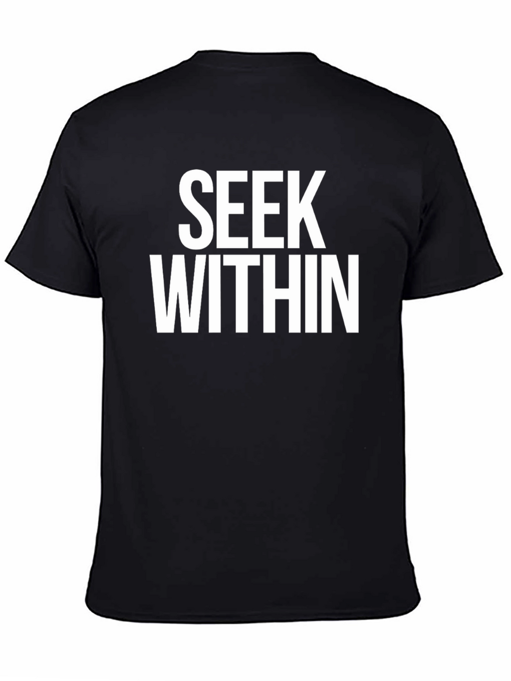 Seek Within Black Graphic T-Shirt