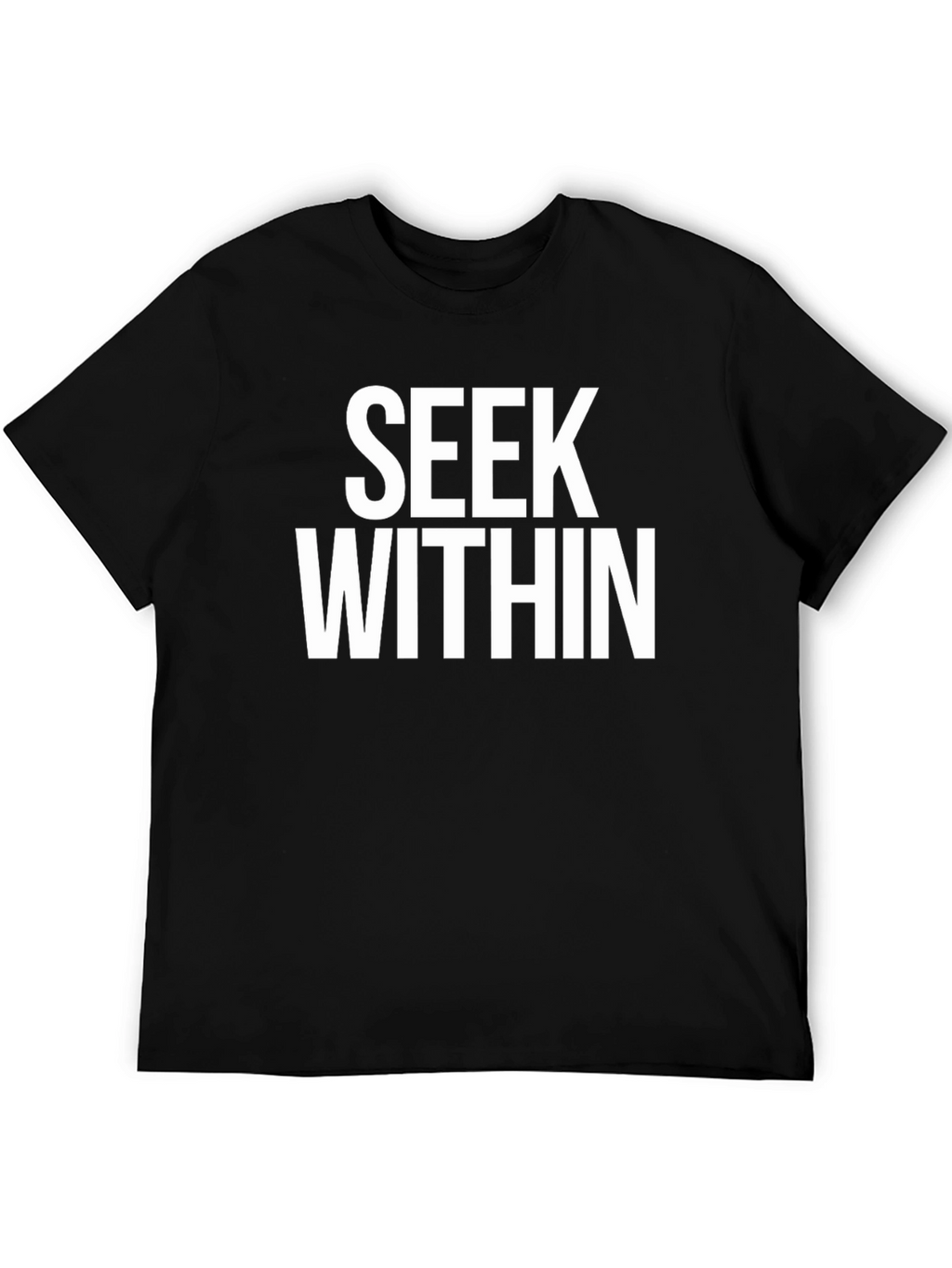 Seek Within Black Graphic T-Shirt