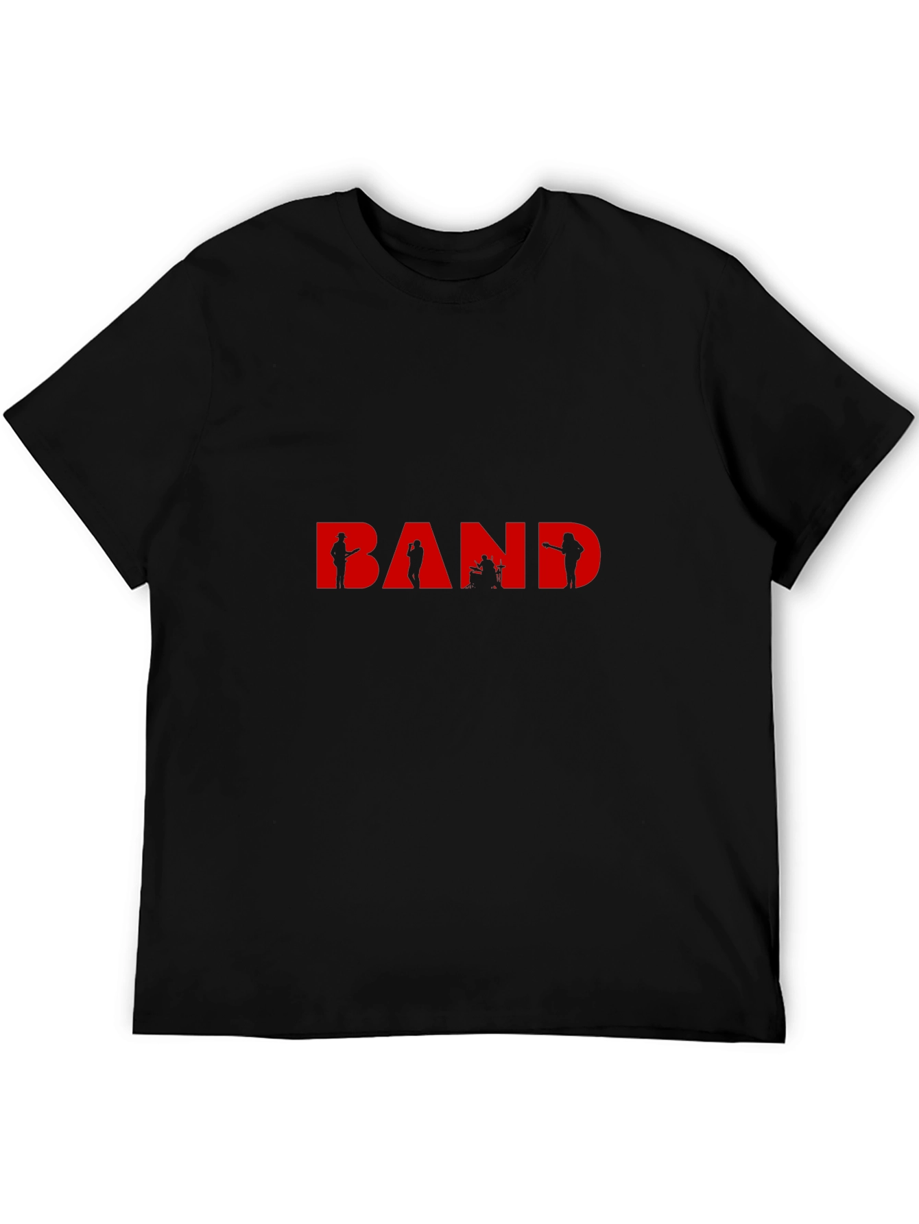 Band Silhouette Graphic Tee - Classic Black T-Shirt