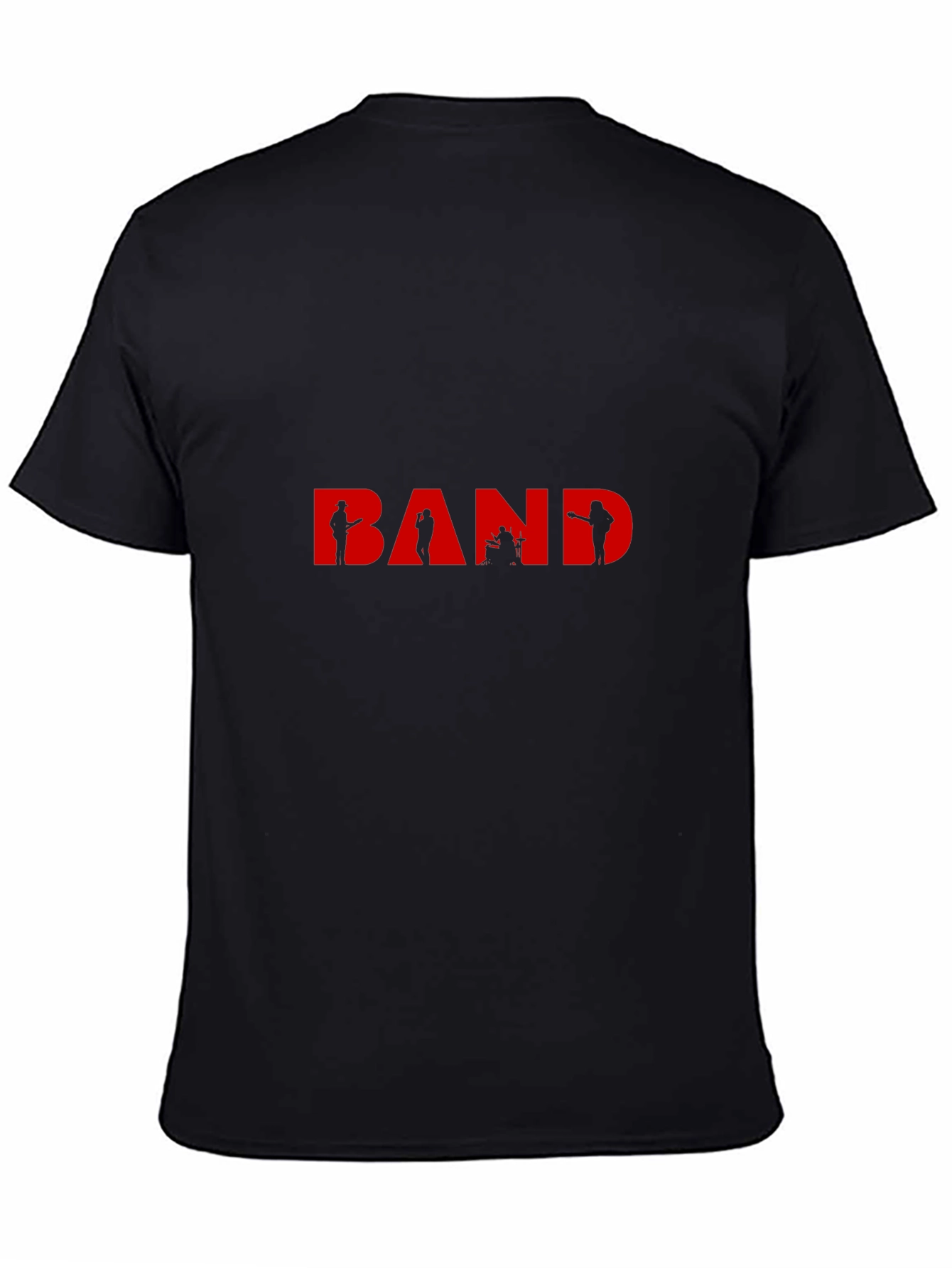 Band Silhouette Graphic Tee - Classic Black T-Shirt
