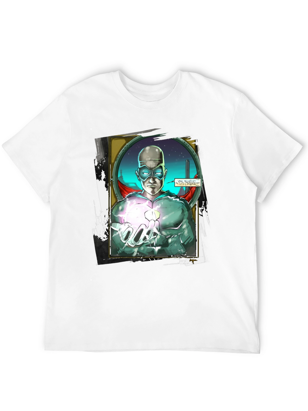 Sci-Fi Superhero Graphic T-Shirt