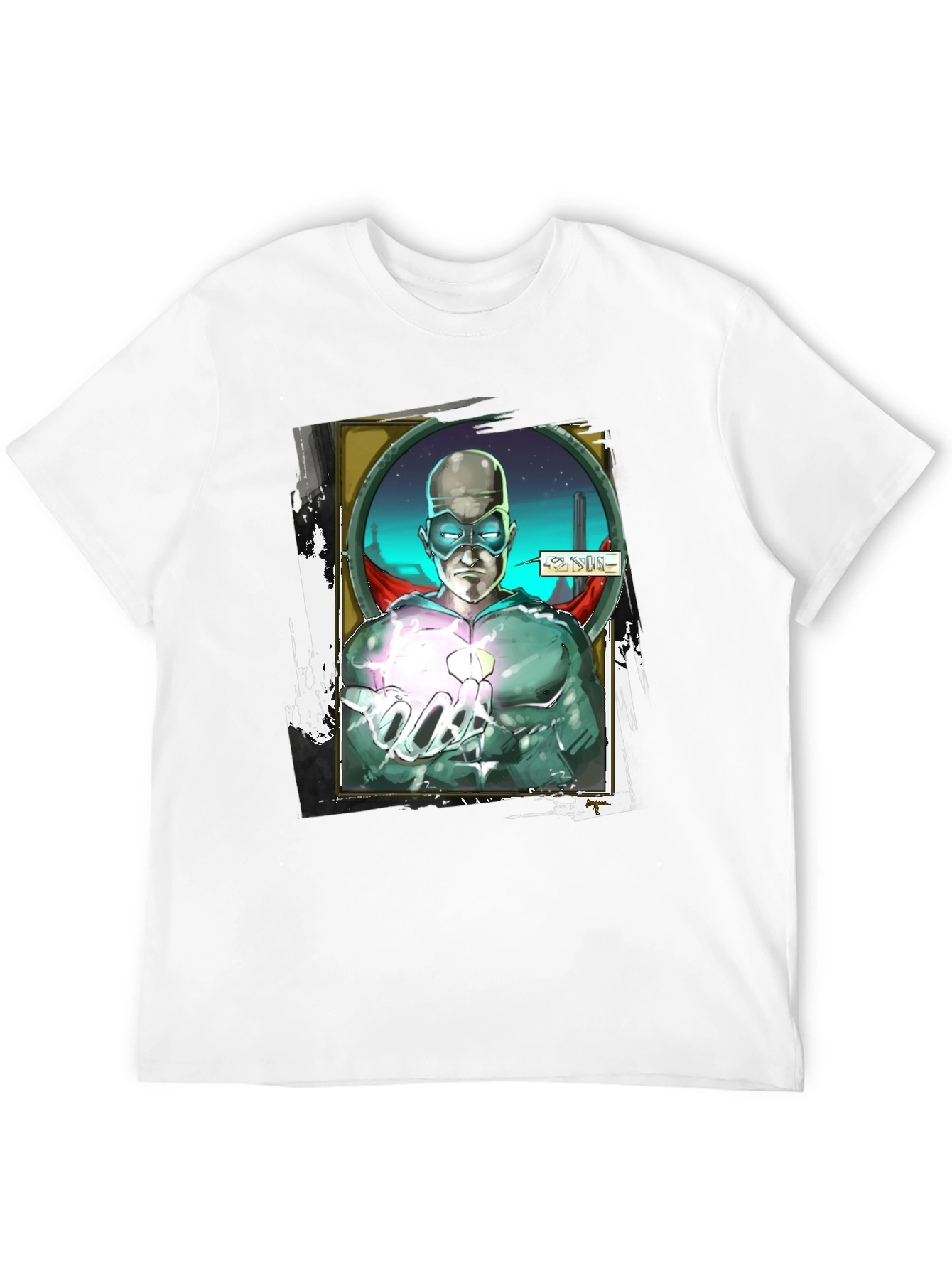 Sci-Fi Superhero Graphic T-Shirt