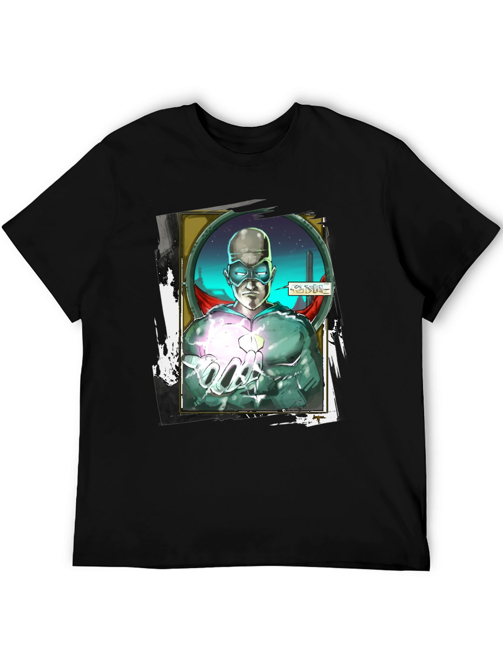 Sci-Fi Superhero Graphic T-Shirt