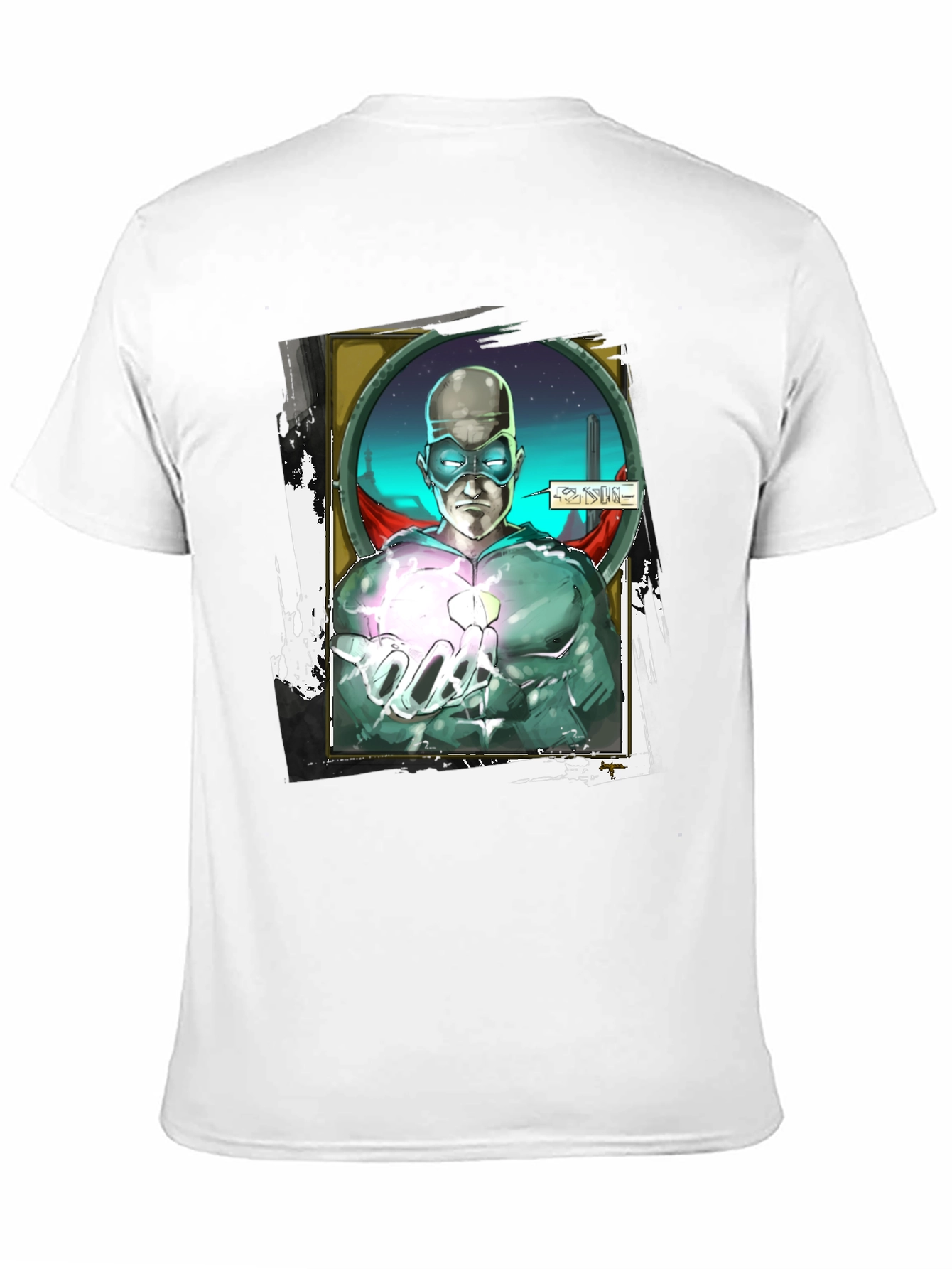Sci-Fi Superhero Graphic T-Shirt