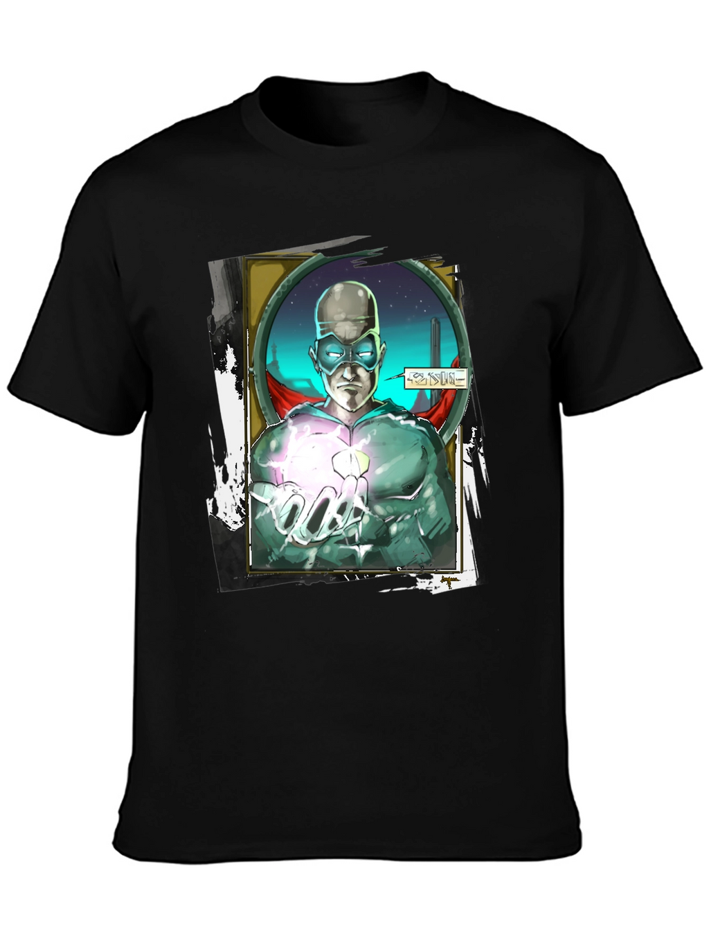 Sci-Fi Superhero Graphic T-Shirt