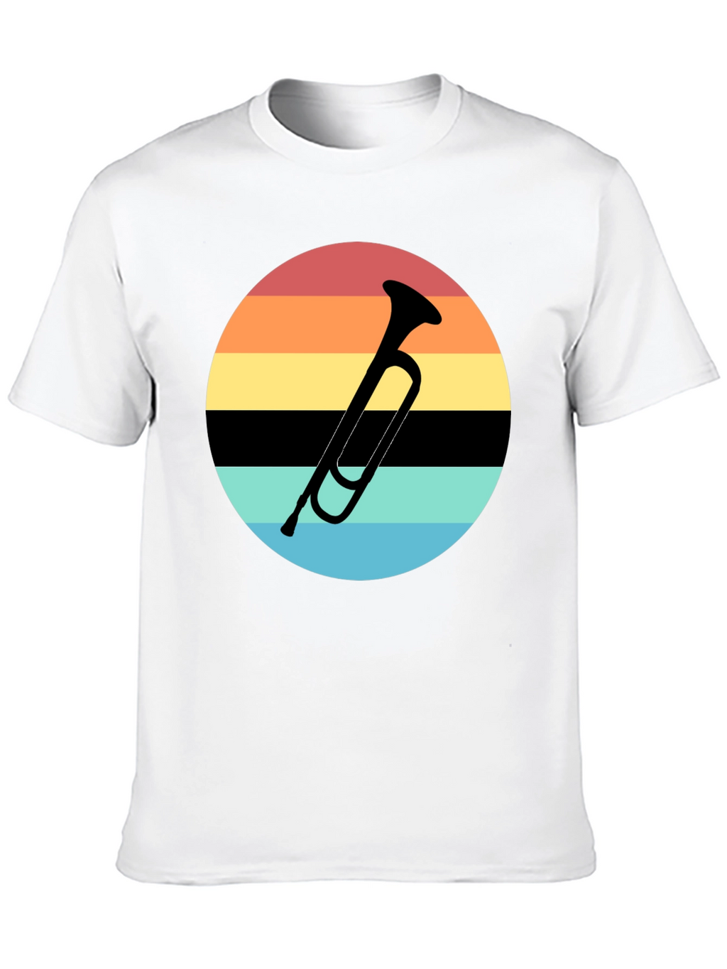 Retro Sunset Trumpet T-Shirt