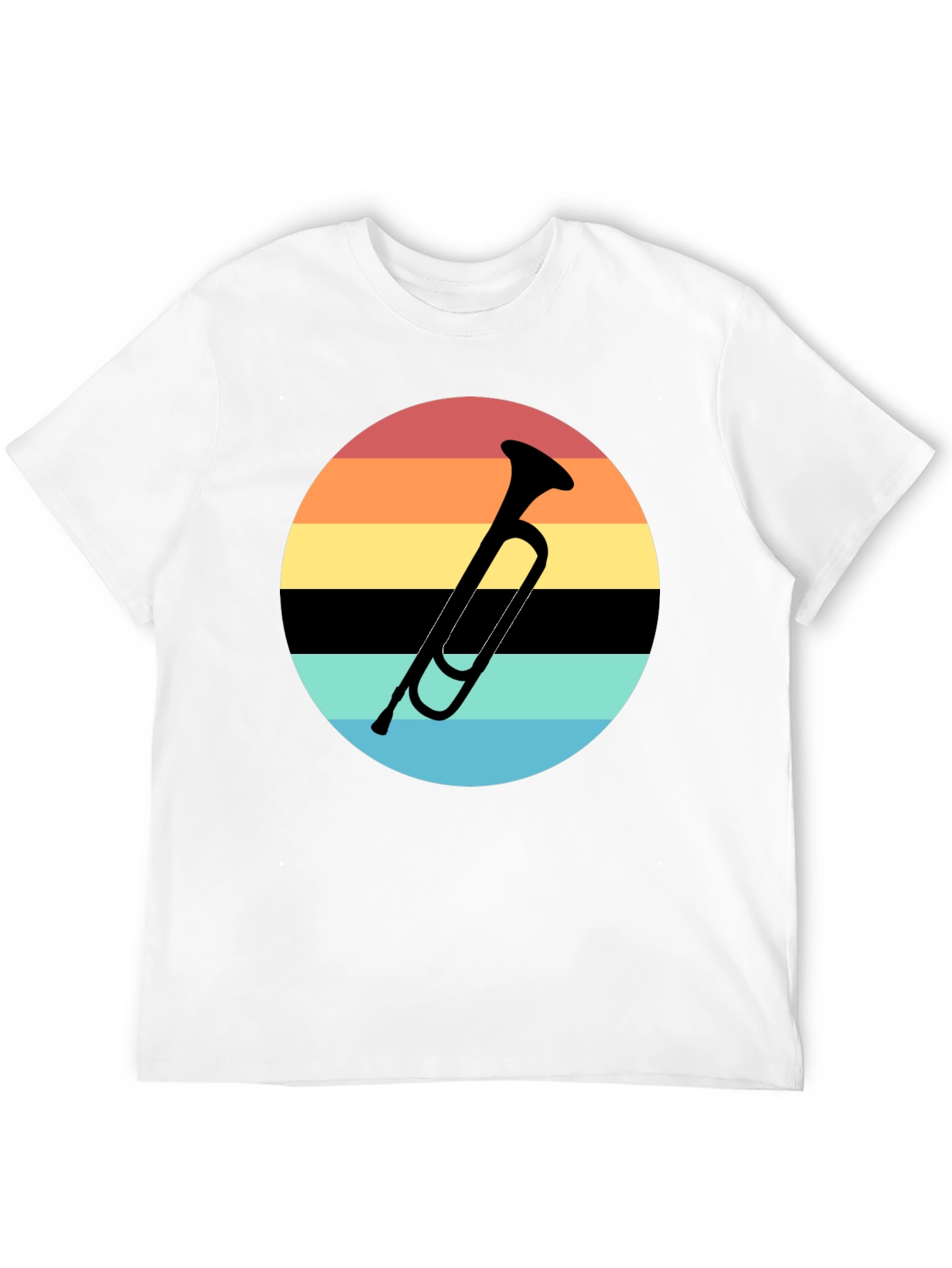 Retro Sunset Trumpet T-Shirt