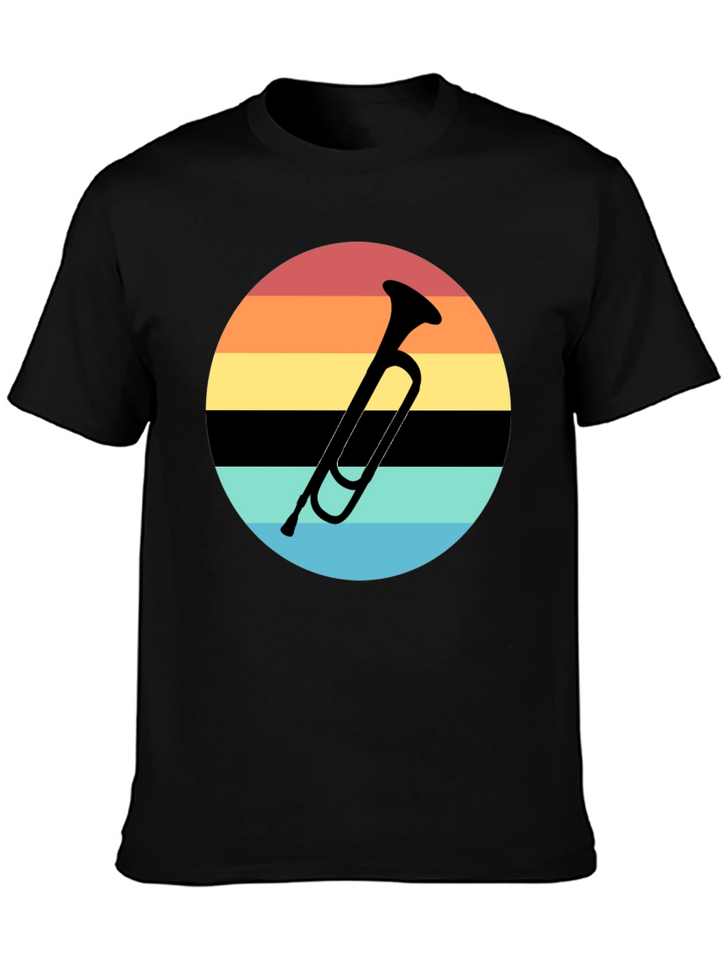 Retro Sunset Trumpet T-Shirt
