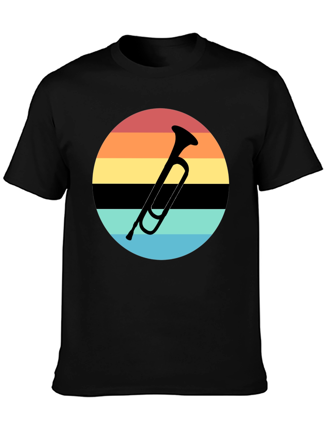 Retro Sunset Trumpet T-Shirt