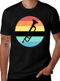 Retro Sunset Trumpet T-Shirt