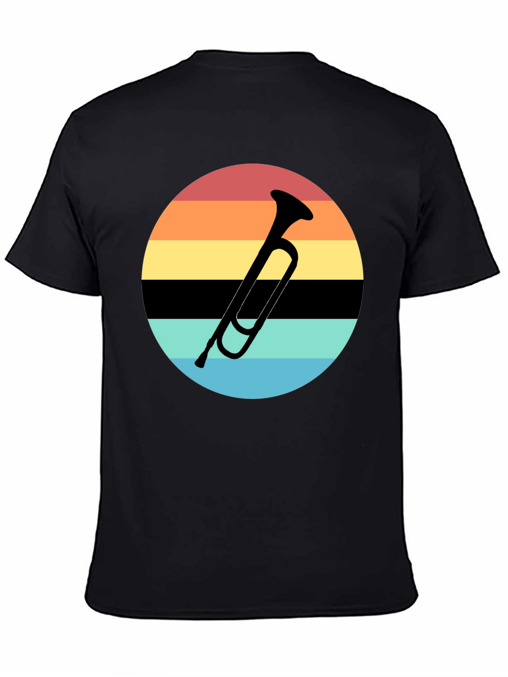Retro Sunset Trumpet T-Shirt