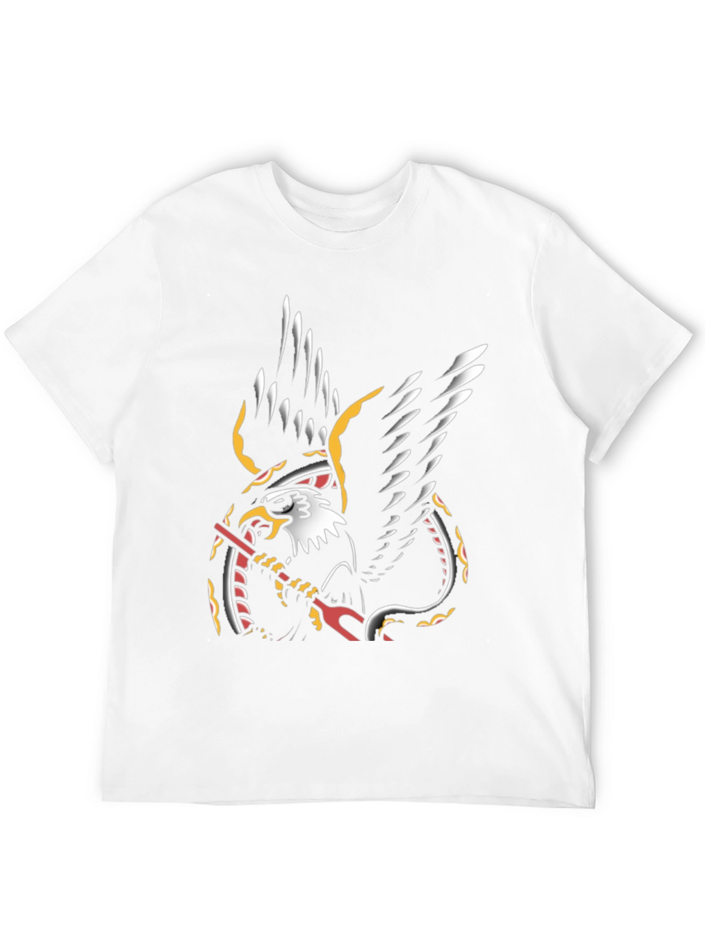 Eagle & Snake Graphic T-Shirt - Black