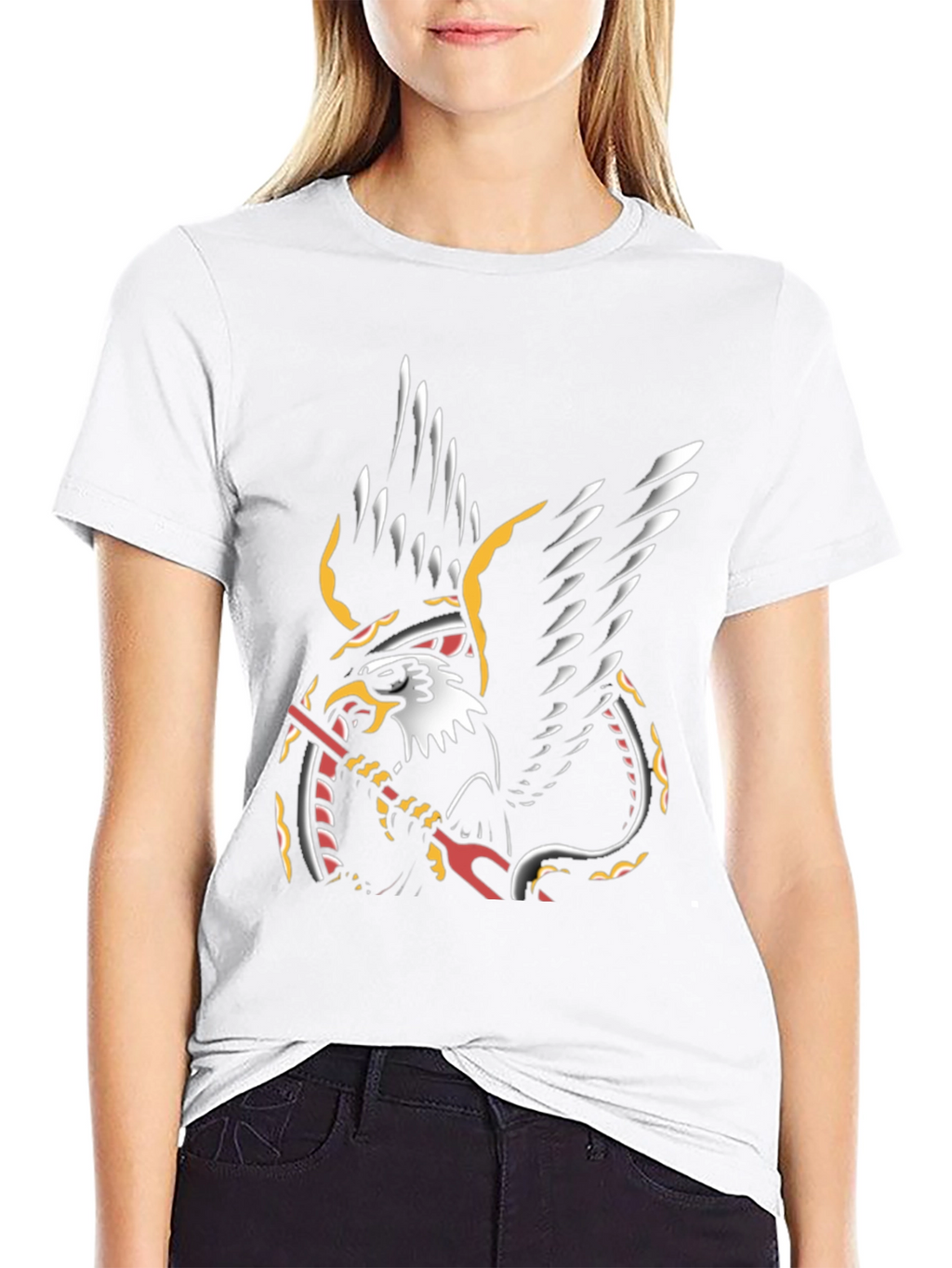 Eagle & Snake Graphic T-Shirt - Black