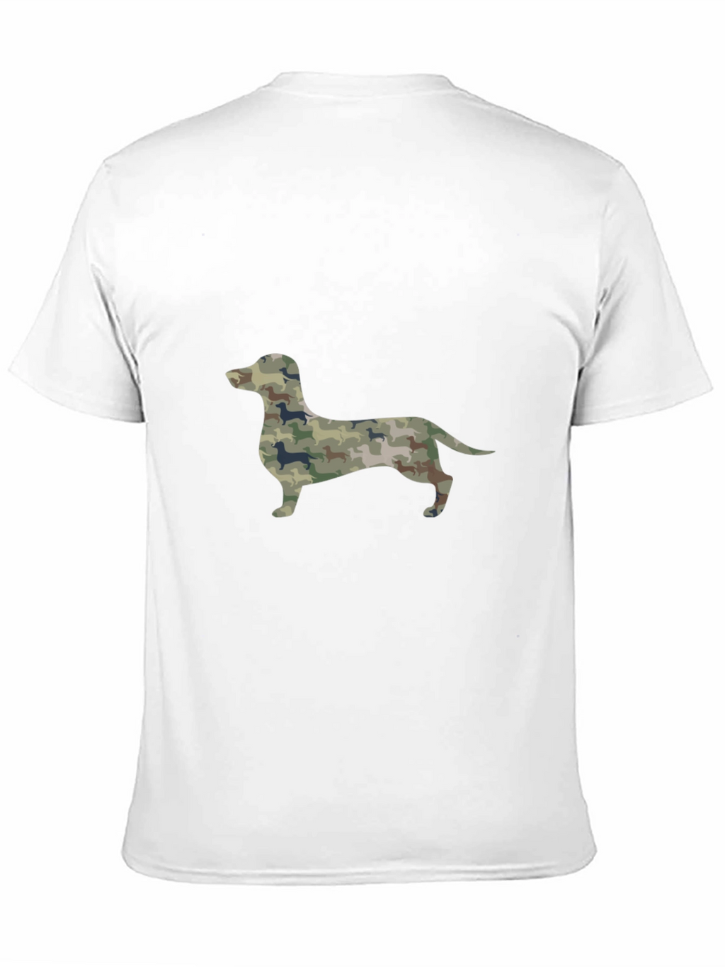 Dachshund Camo Print Mens T-Shirt