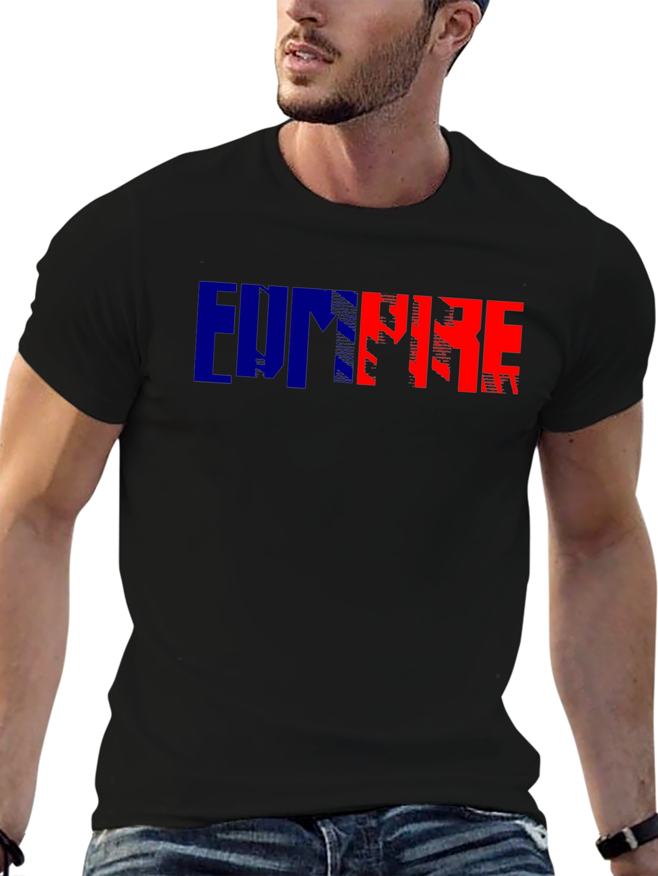 Funpire Graphic Print Black T-Shirt