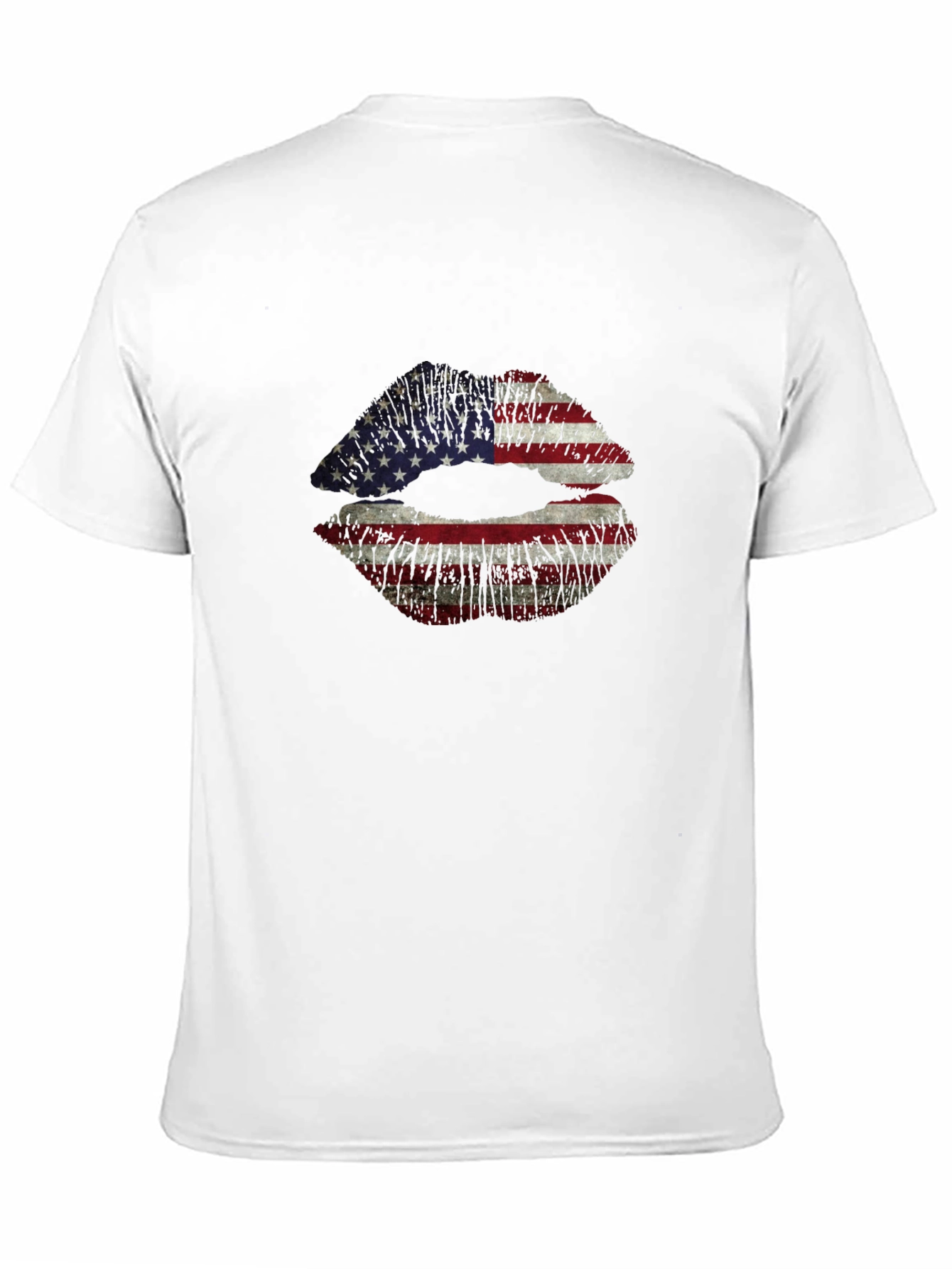 American Flag Lips Graphic T-Shirt