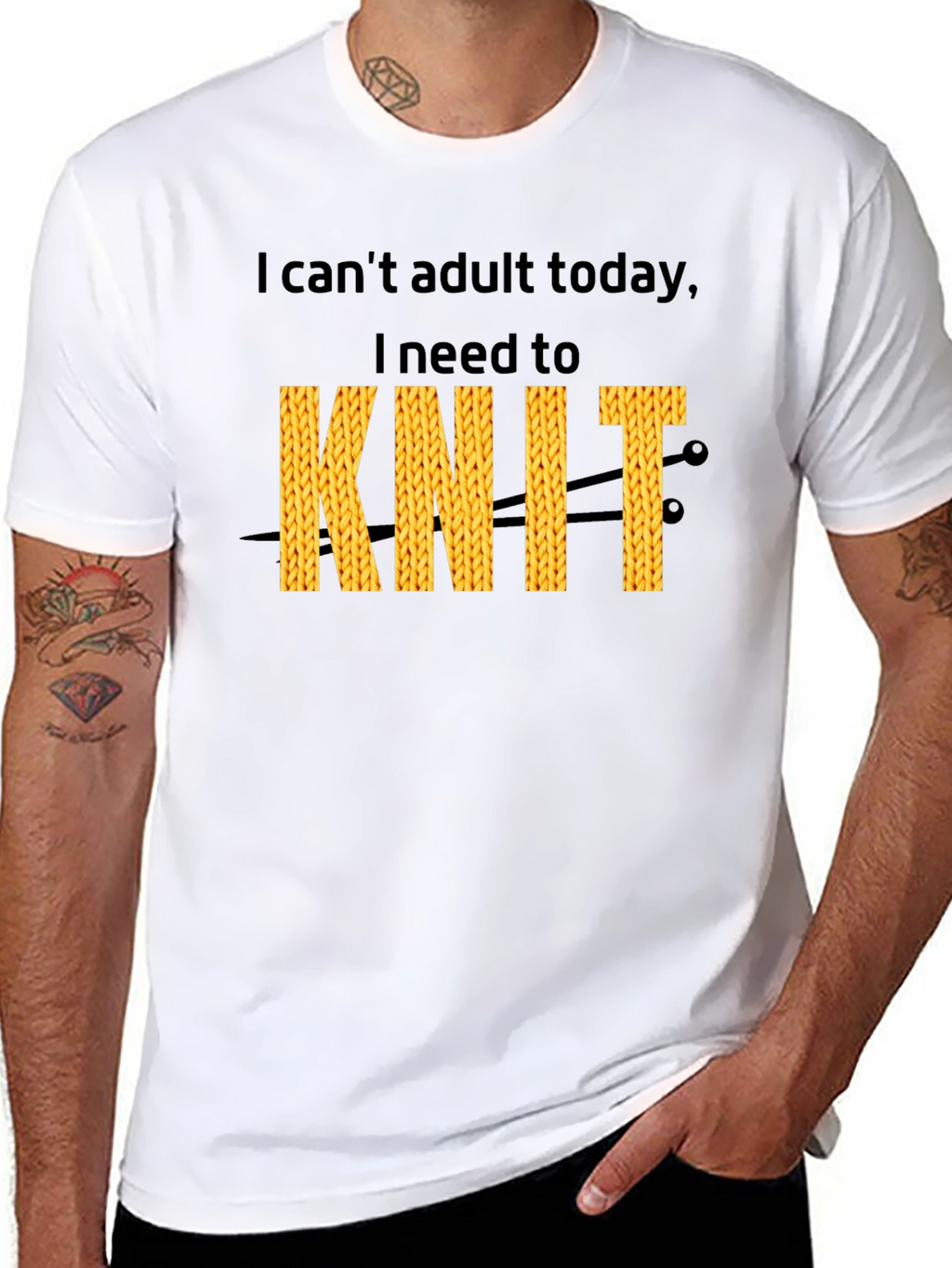 I Cant Adult Today I Need To Knit T-Shirt
