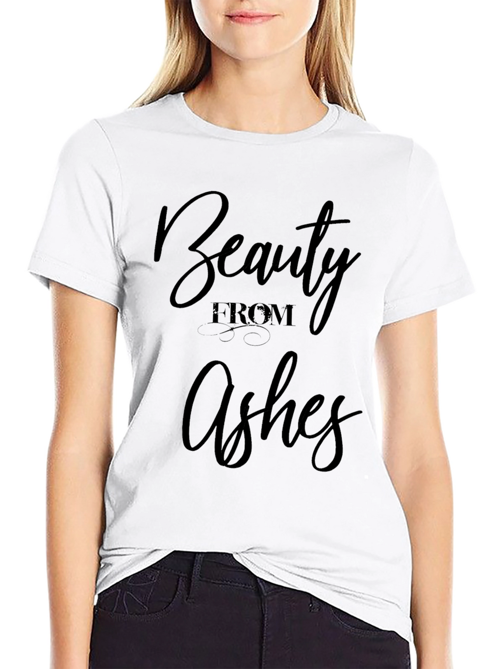 Beauty From Ashes Black T-Shirt