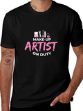 Make-Up Artist On Duty Black T-Shirt
