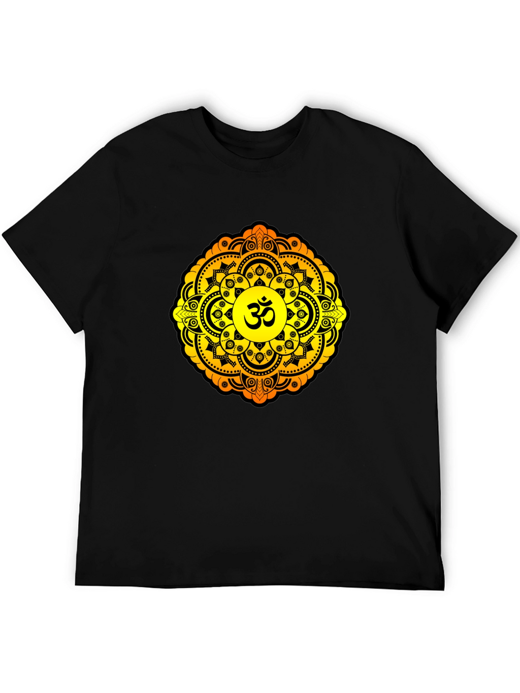 Om Mandala Graphic T-Shirt - Black