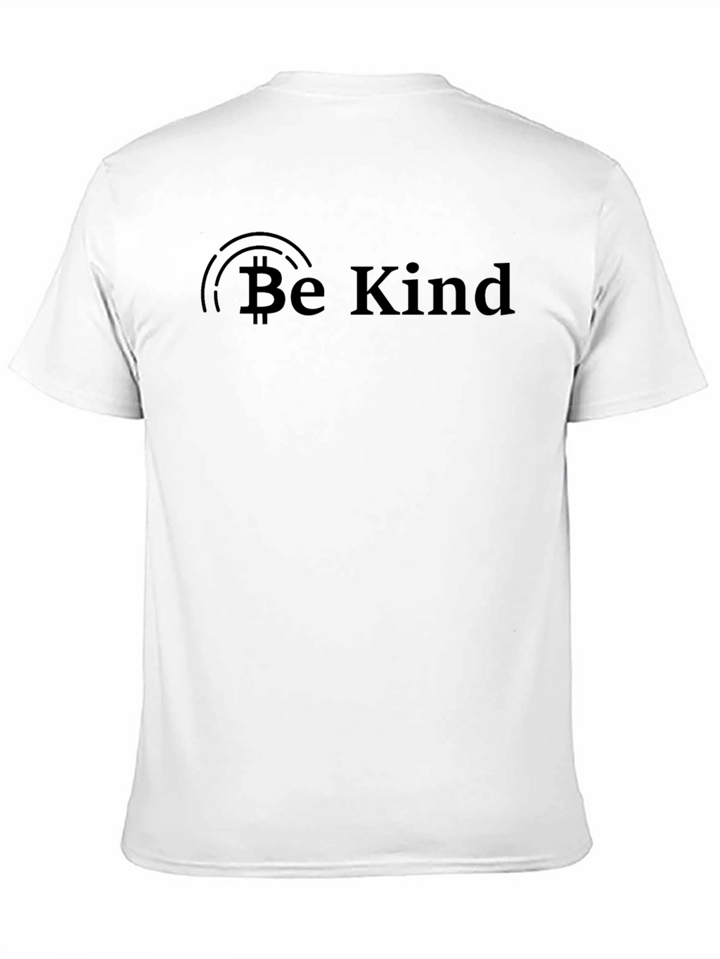 Be Kind Bitcoin Black T-Shirt - Positive Message