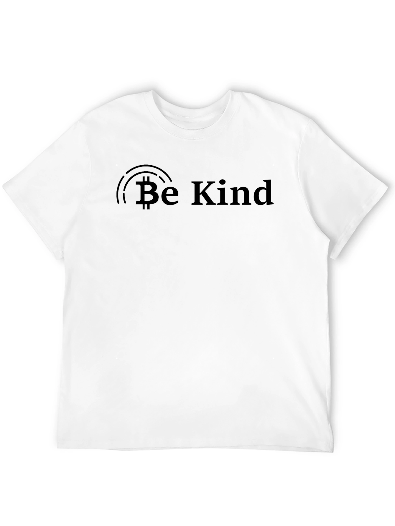Be Kind Bitcoin Black T-Shirt - Positive Message
