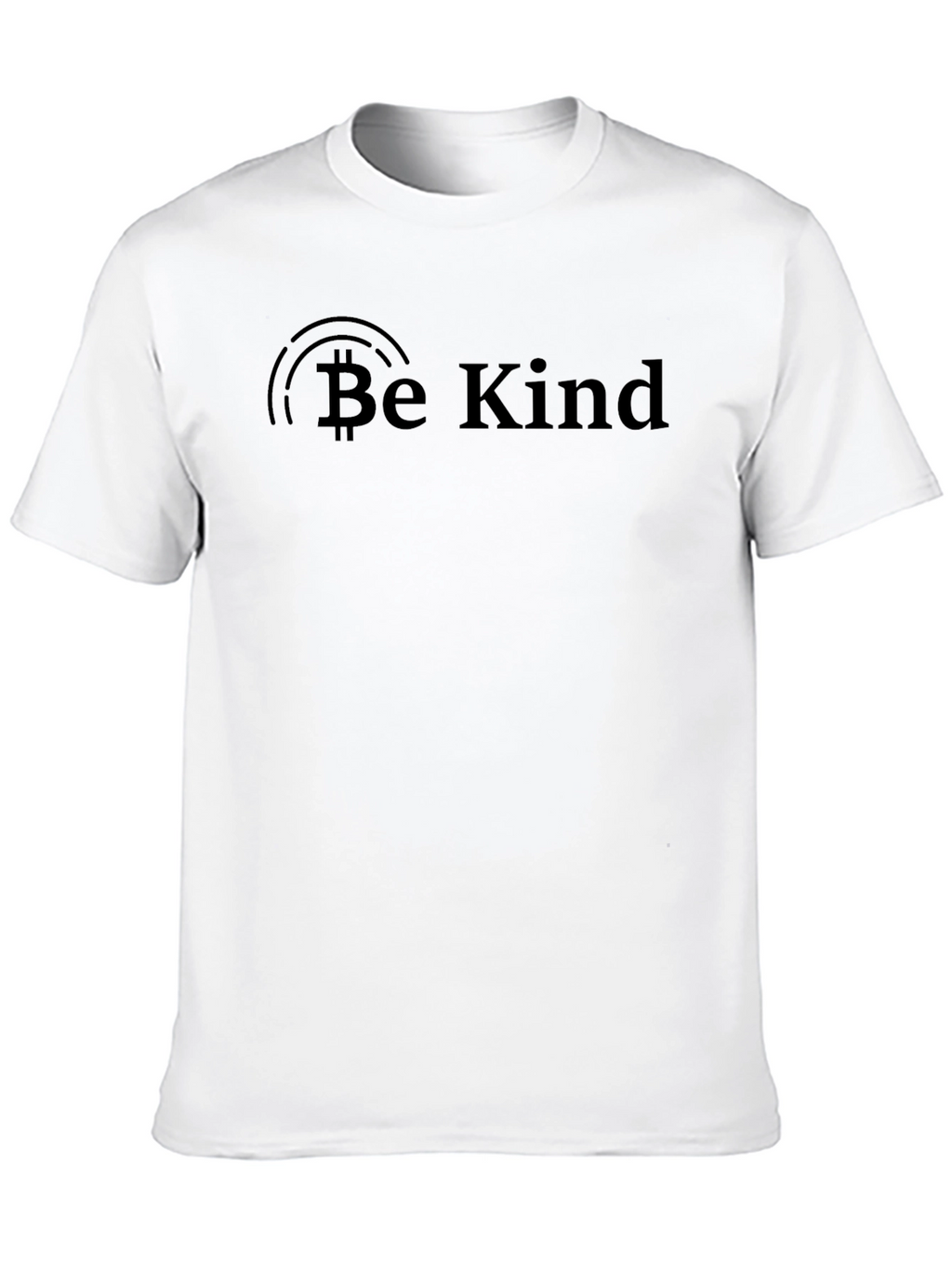 Be Kind Bitcoin Black T-Shirt - Positive Message