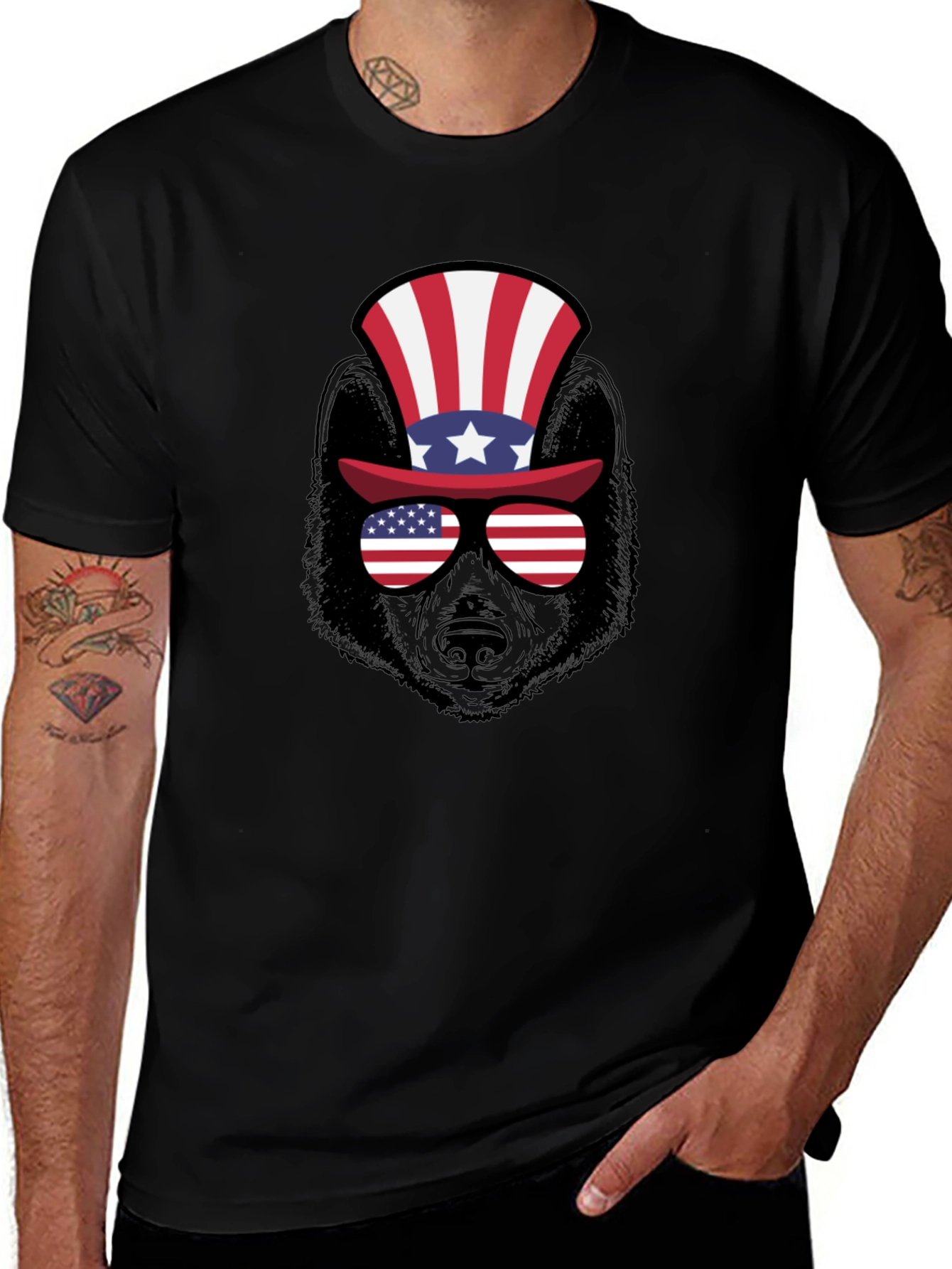 Patriotic Bear T-Shirt - USA Bear