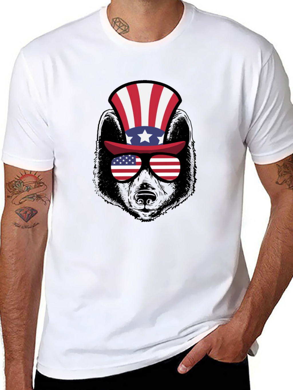 Patriotic Bear T-Shirt - USA Bear