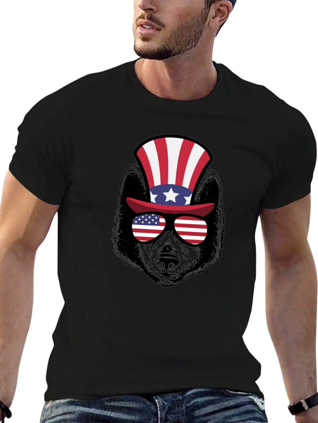 Patriotic Bear T-Shirt - USA Bear