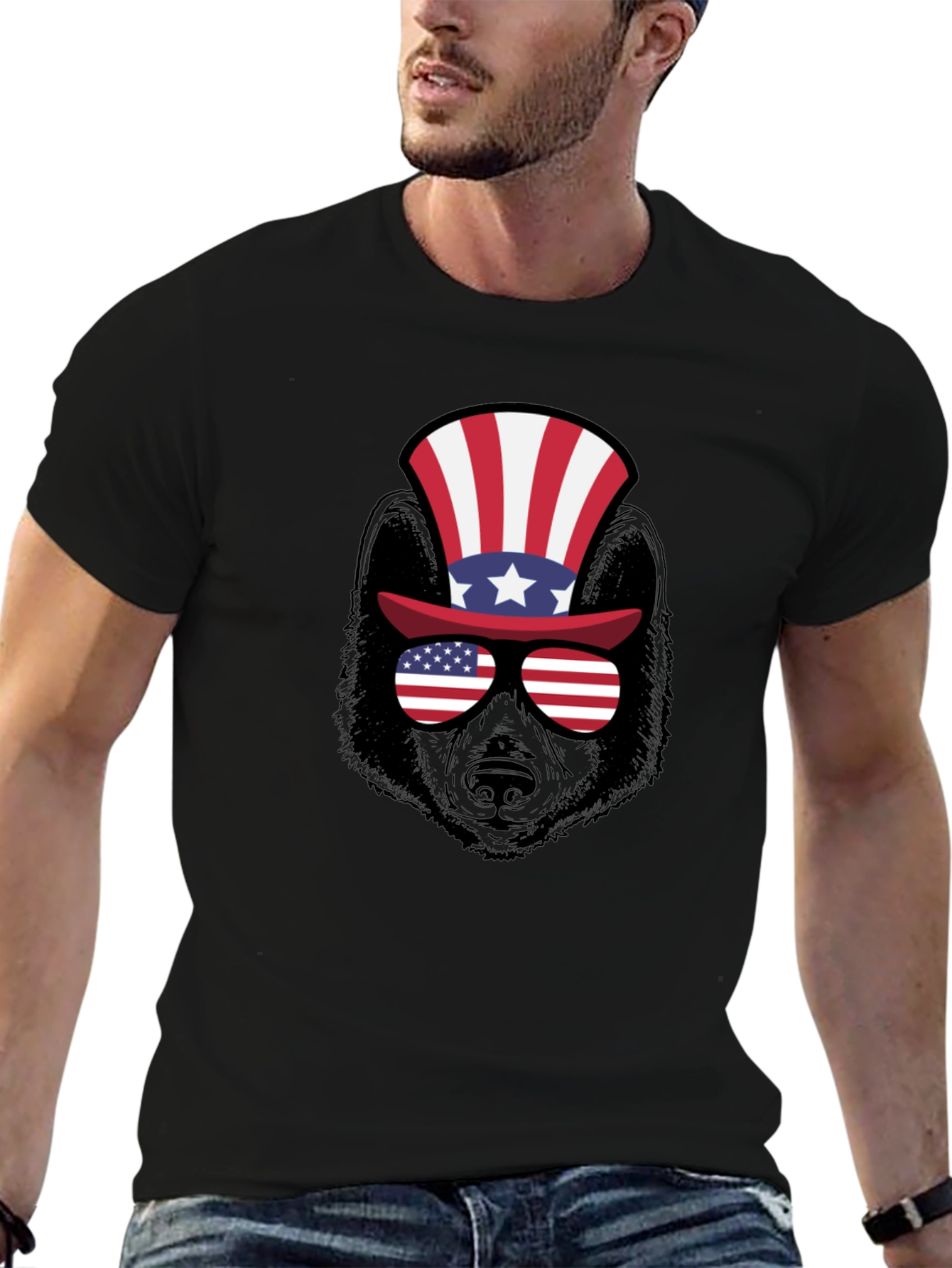Patriotic Bear T-Shirt - USA Bear