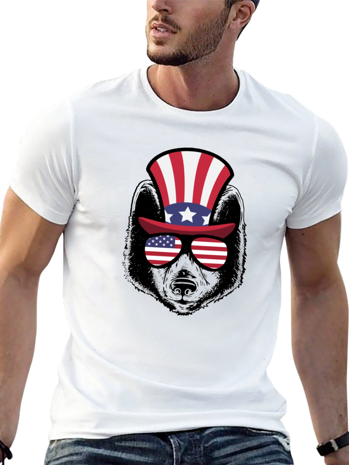 Patriotic Bear T-Shirt - USA Bear