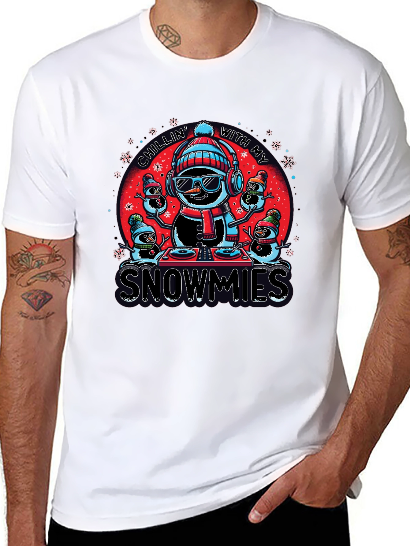 Chillin With My Snowmies Graphic Tee
