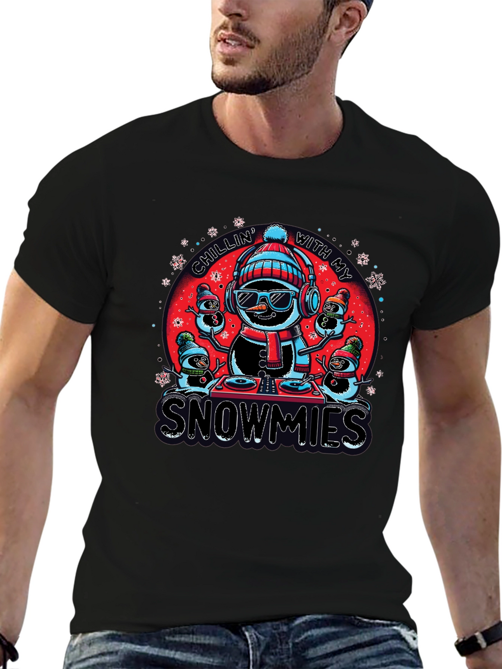 Chillin With My Snowmies Graphic Tee