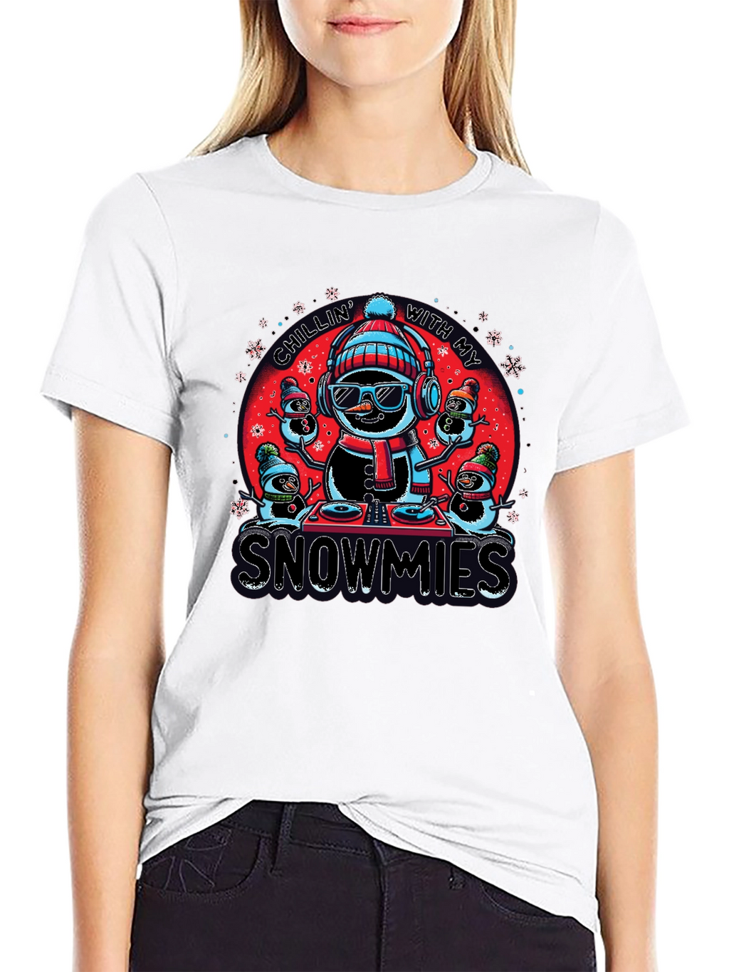 Chillin With My Snowmies Graphic Tee