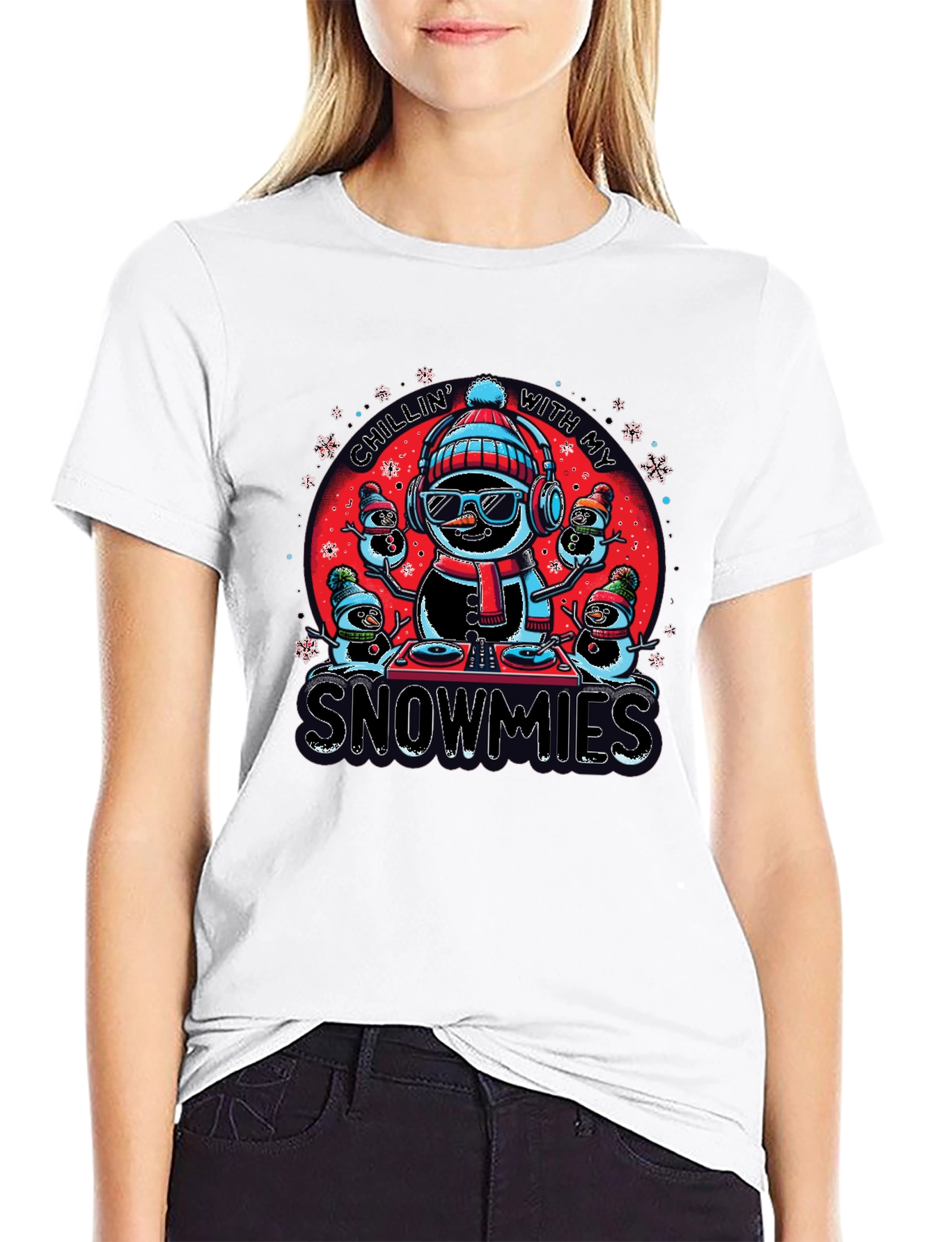Chillin With My Snowmies Graphic Tee