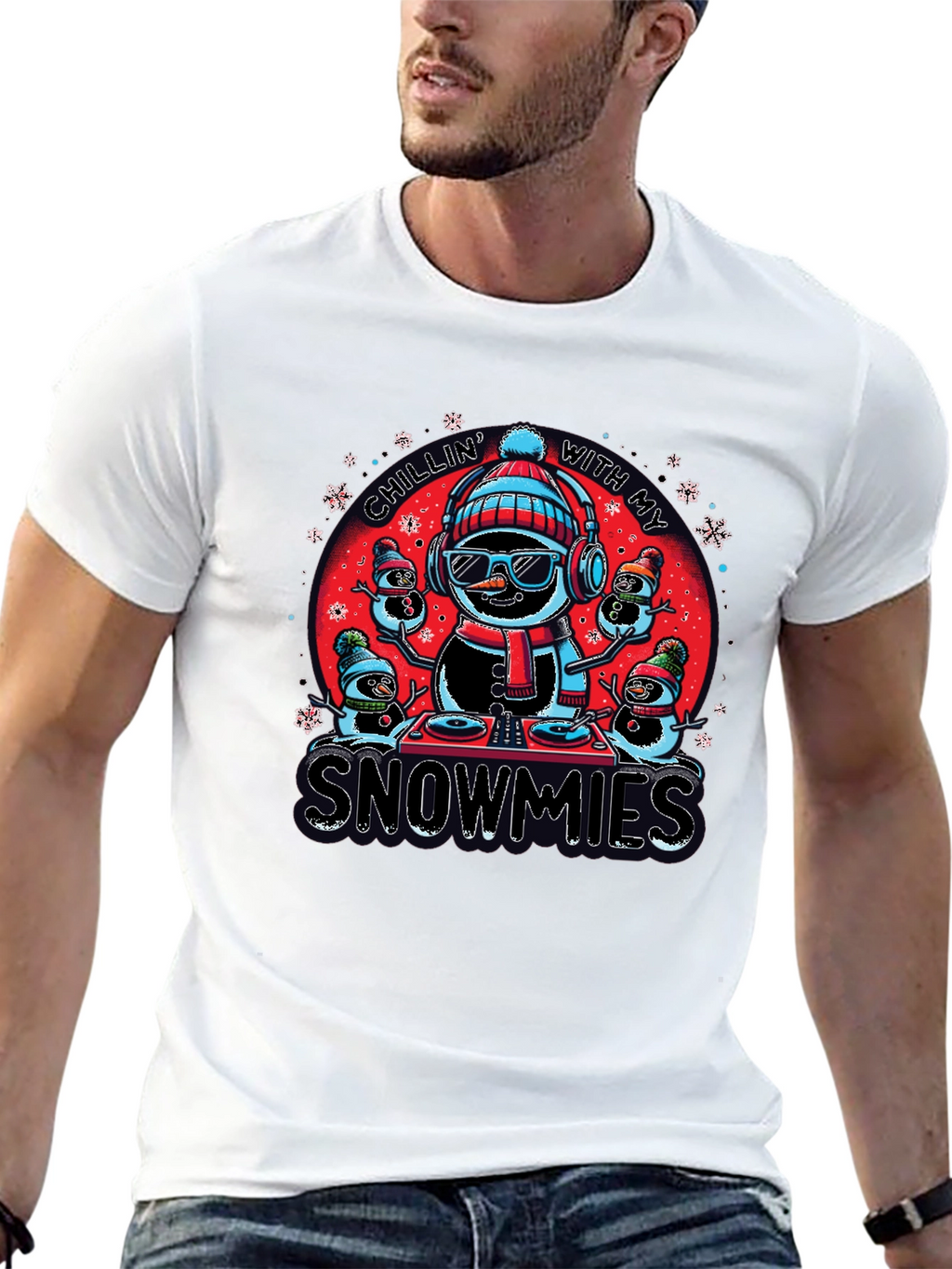 Chillin With My Snowmies Graphic Tee
