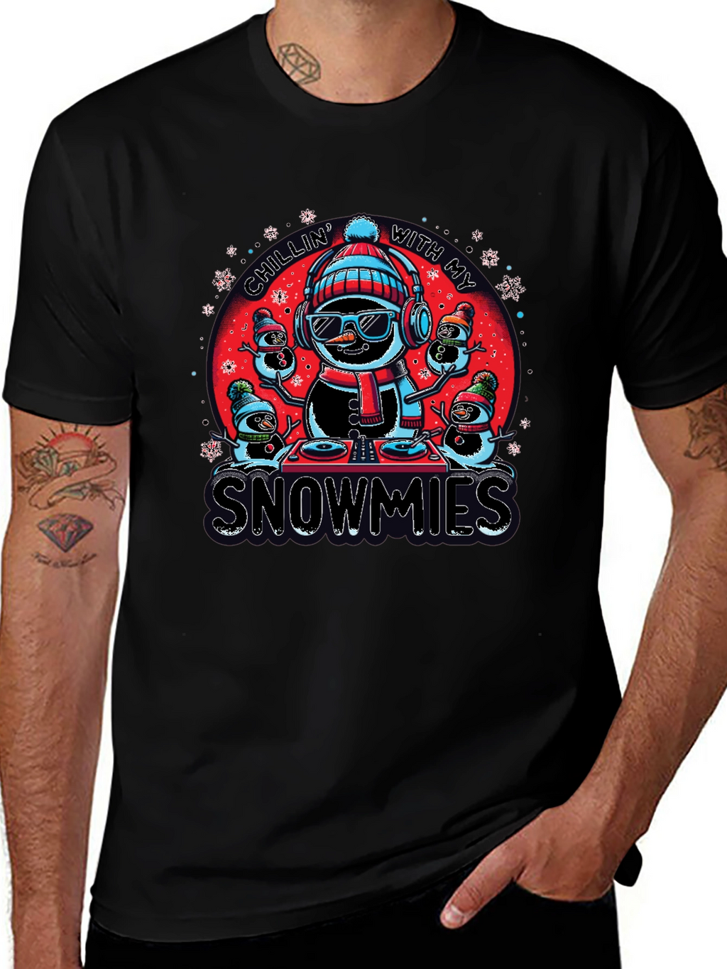 Chillin With My Snowmies Graphic Tee