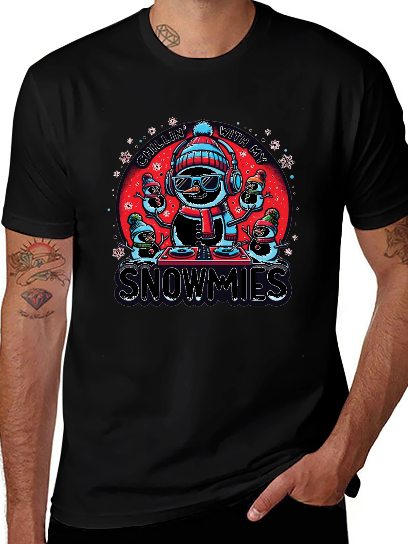 Chillin With My Snowmies Graphic Tee