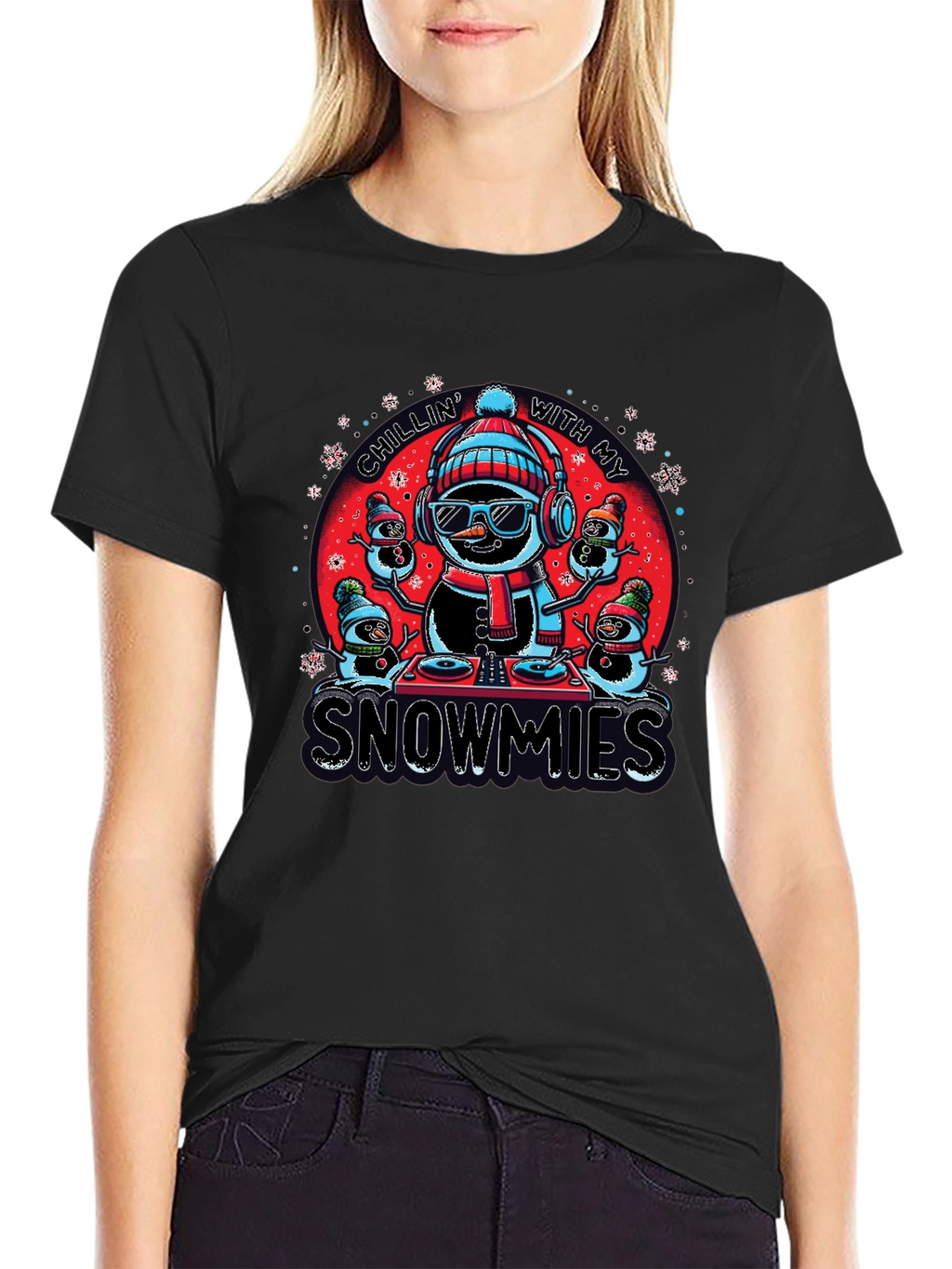 Chillin With My Snowmies Graphic Tee