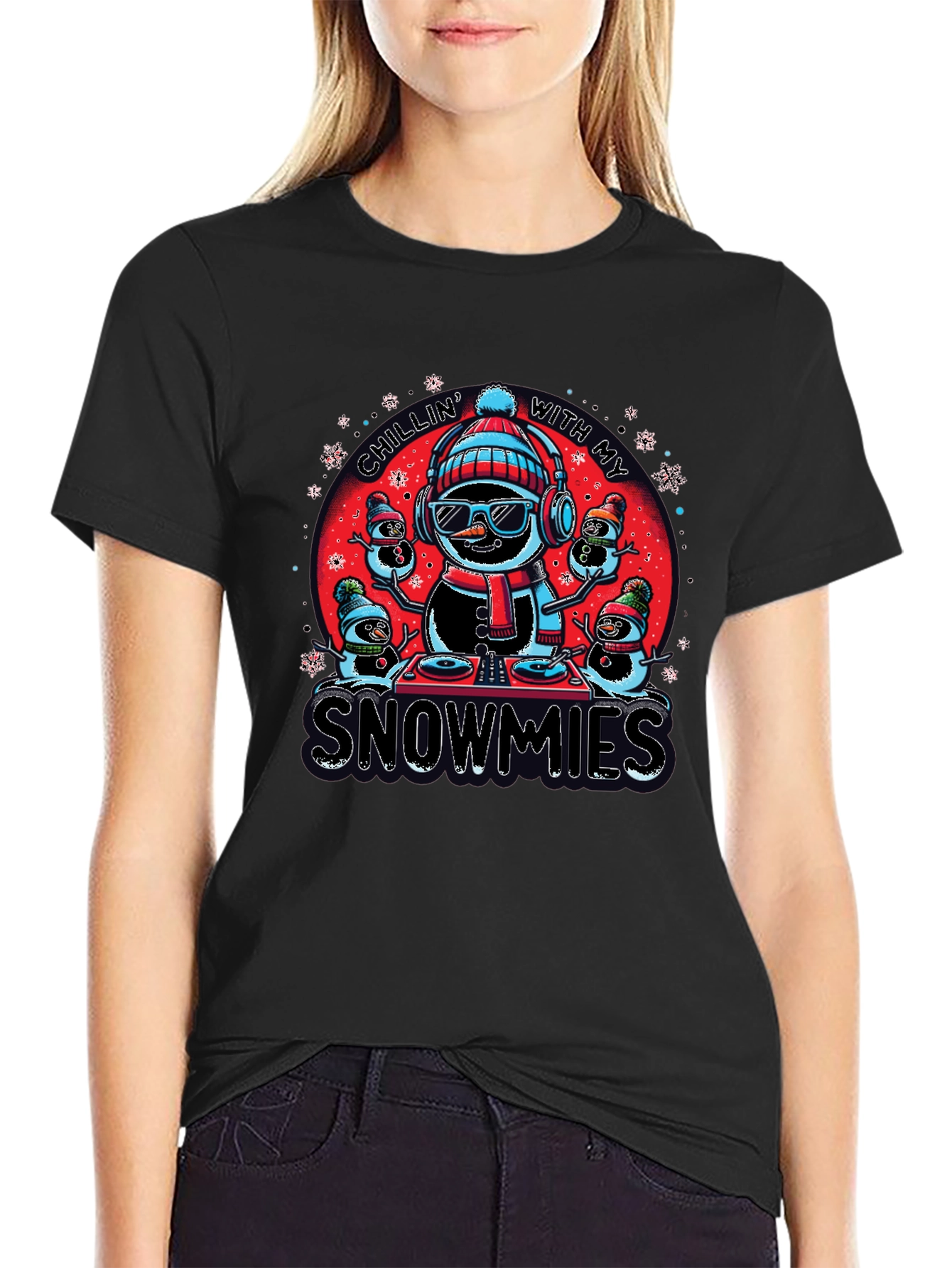 Chillin With My Snowmies Graphic Tee