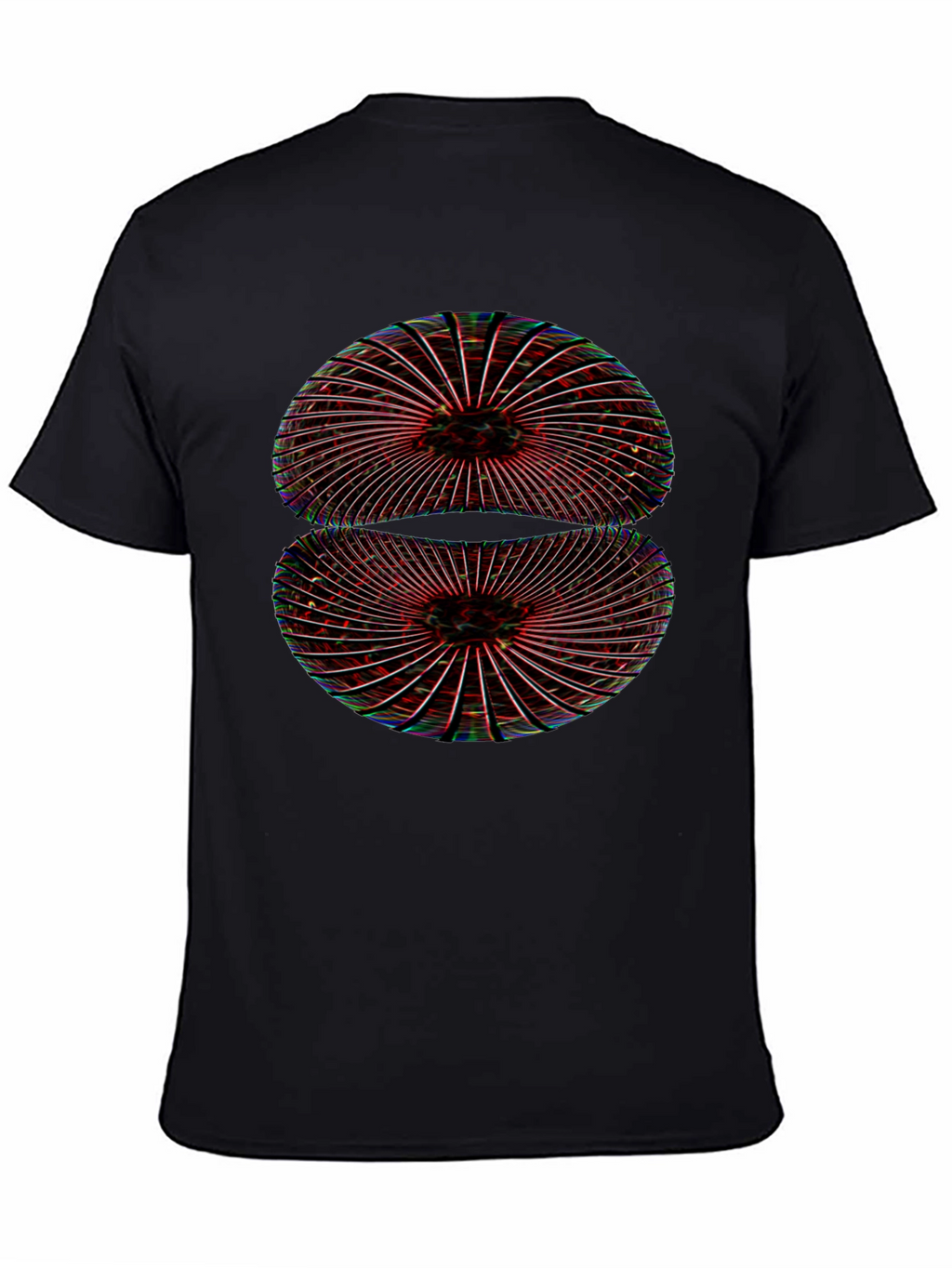 Abstract Geometric Black T-Shirt